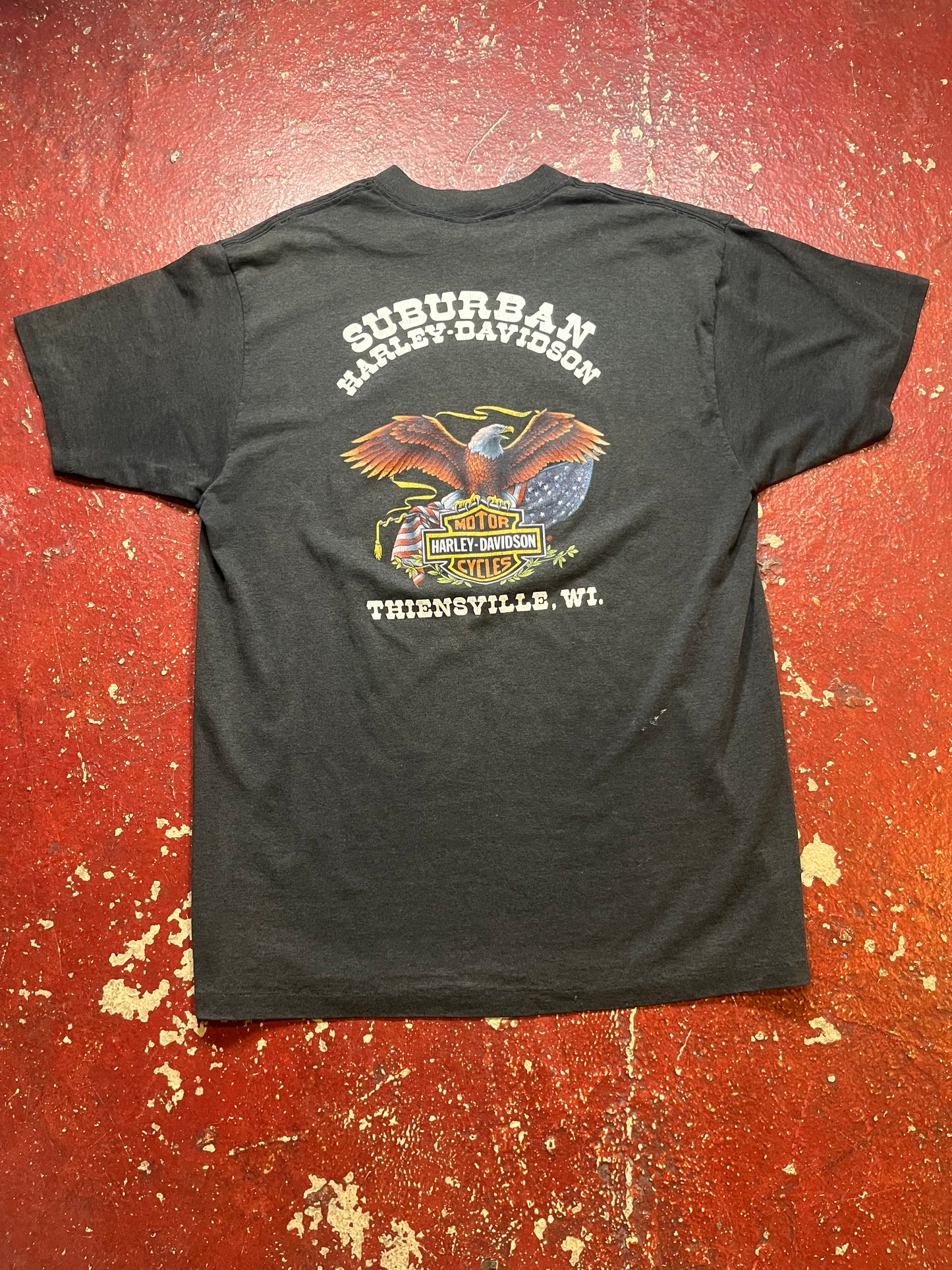 1990 3D Emblem Harley Davidson Panther Tee