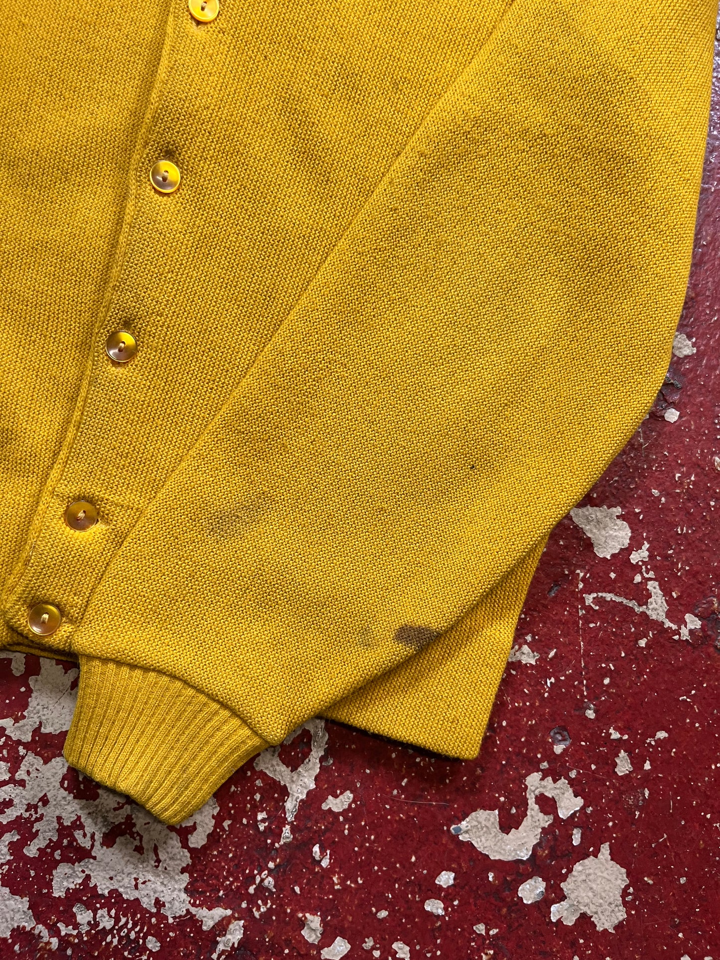 60s Yellow Cardigan