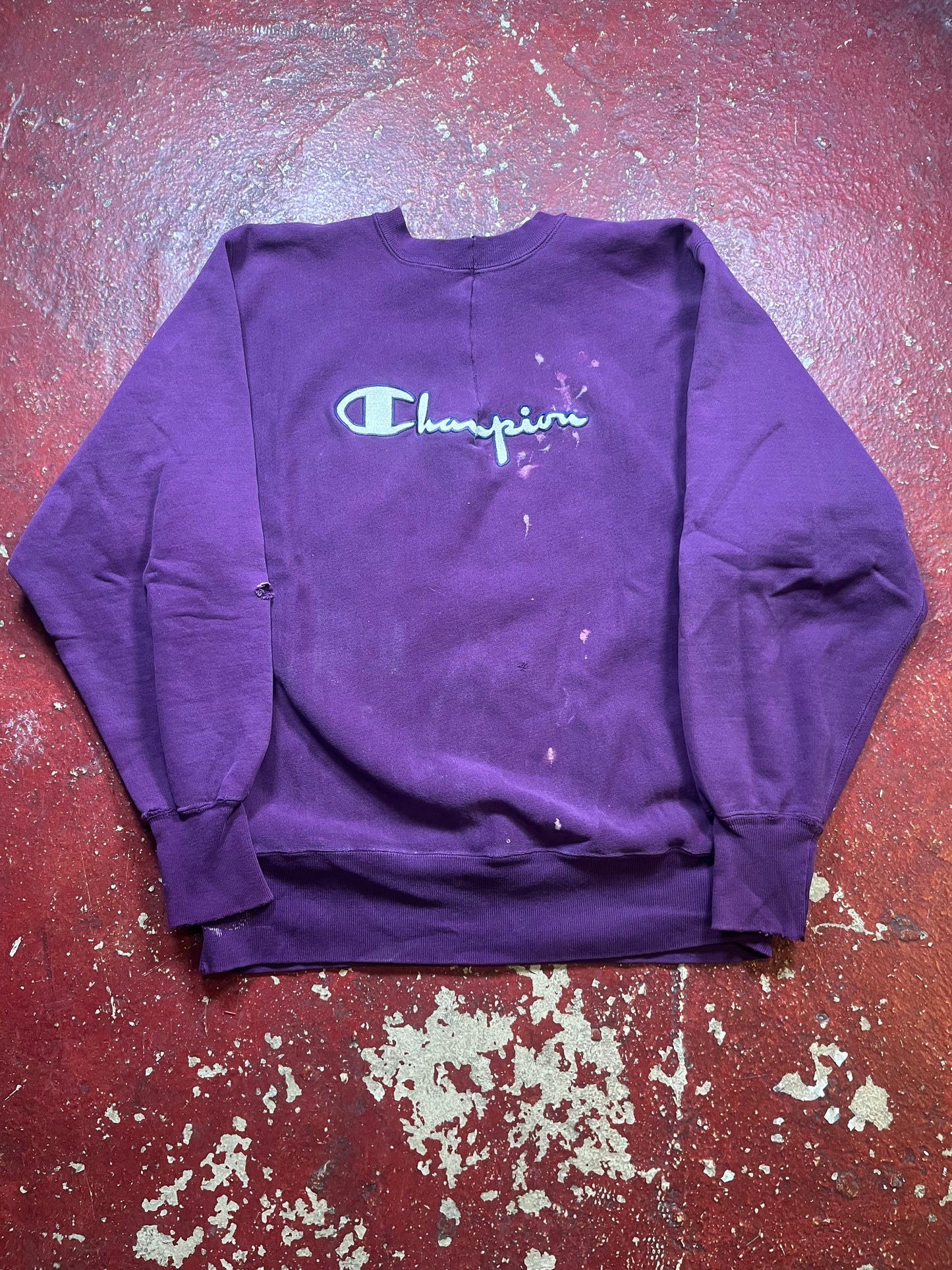 90s Champion Reverse Weave Spell Out Crewneck