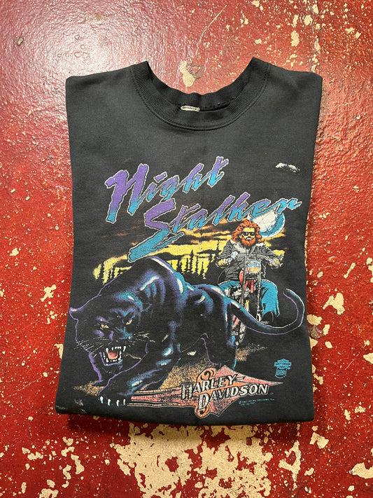 80s/90s Harley Davidson “Night Stalker” Crewneck