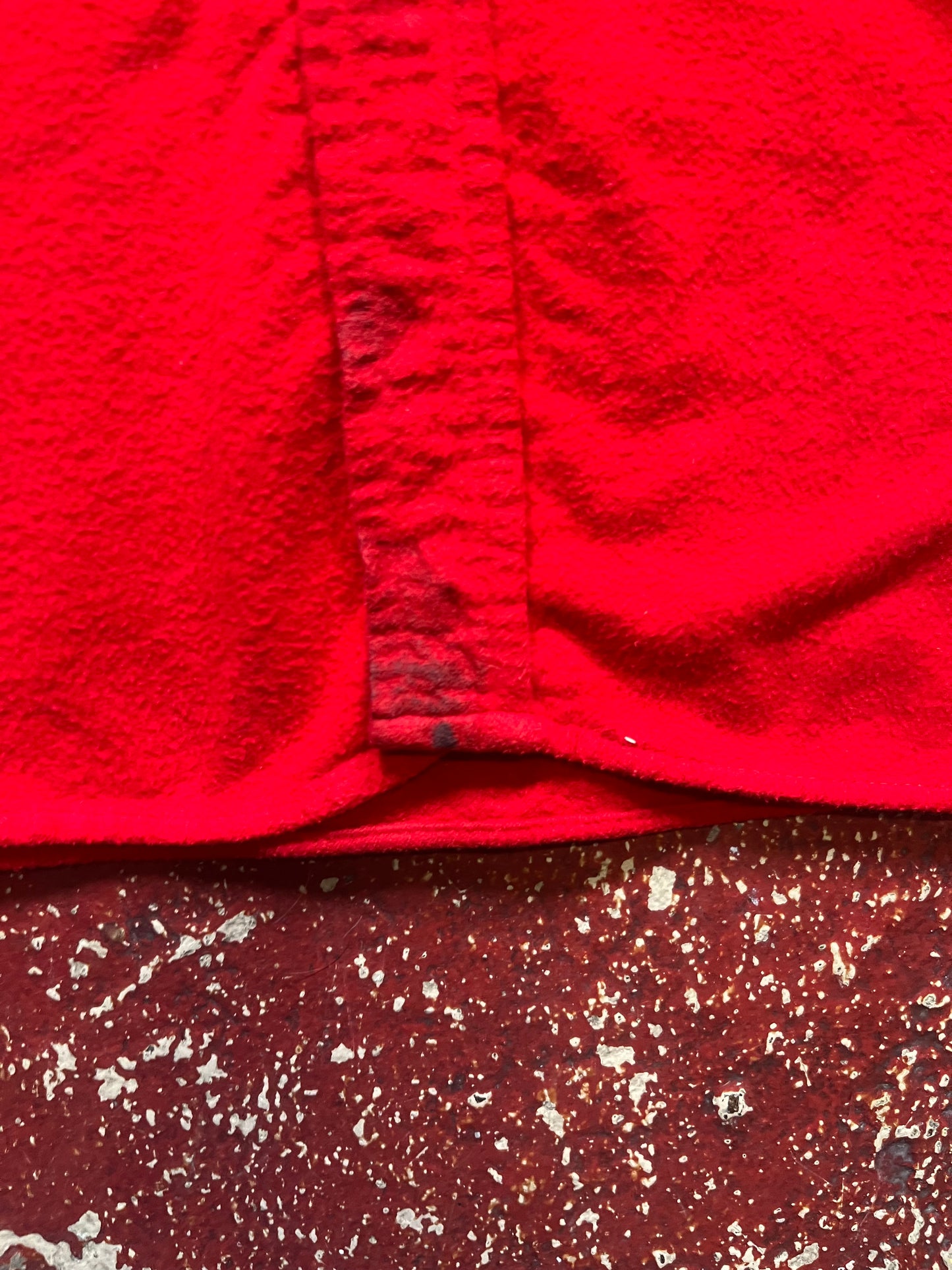 50s/60s Sears Red Cotton Long Sleeve Shirt