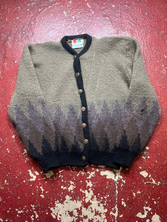 60s Edgeworth Mills Mohair Button Up Sweater