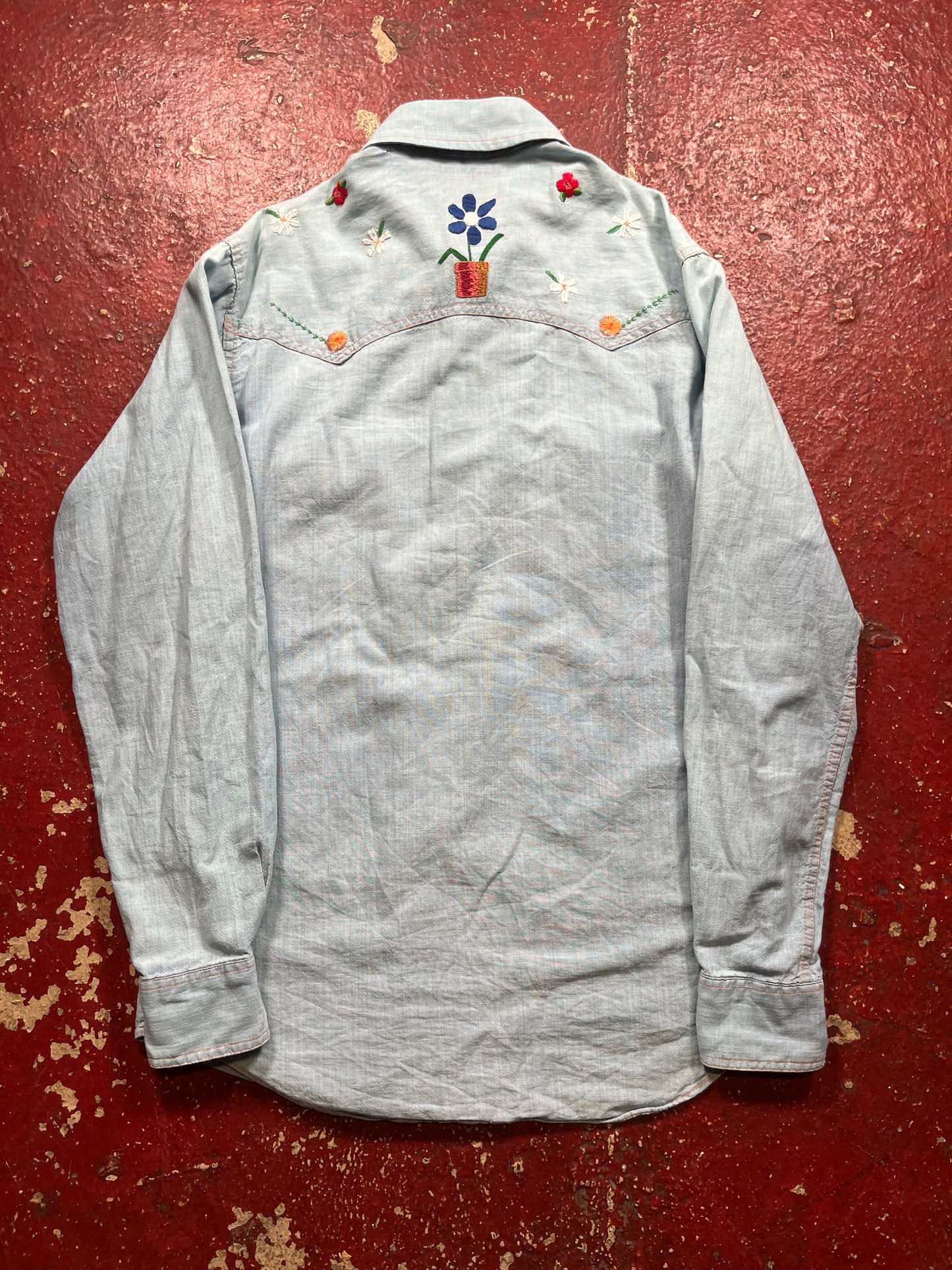 70s Spring Chambray Shirt
