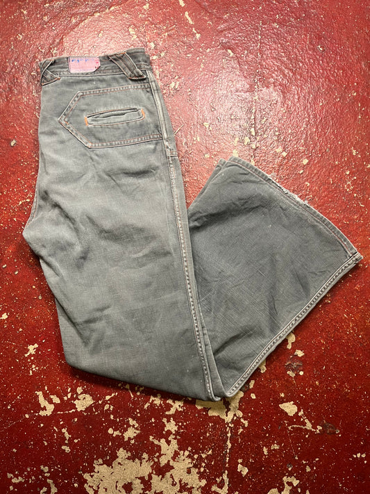 80s Faded Glory Bell Bottom Grey Jeans