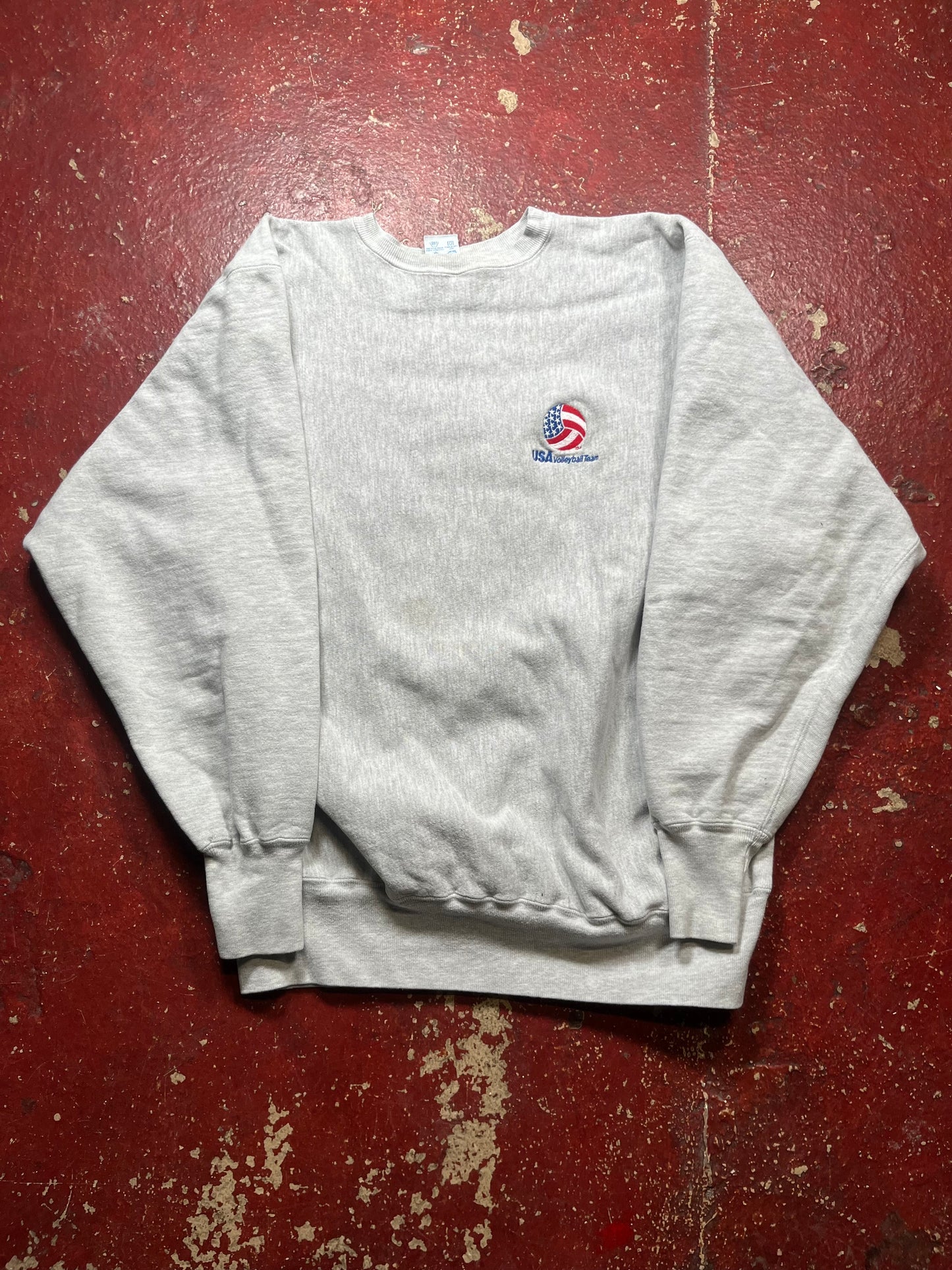 90s Champion Reverse Weave USA Volleyball Crewneck