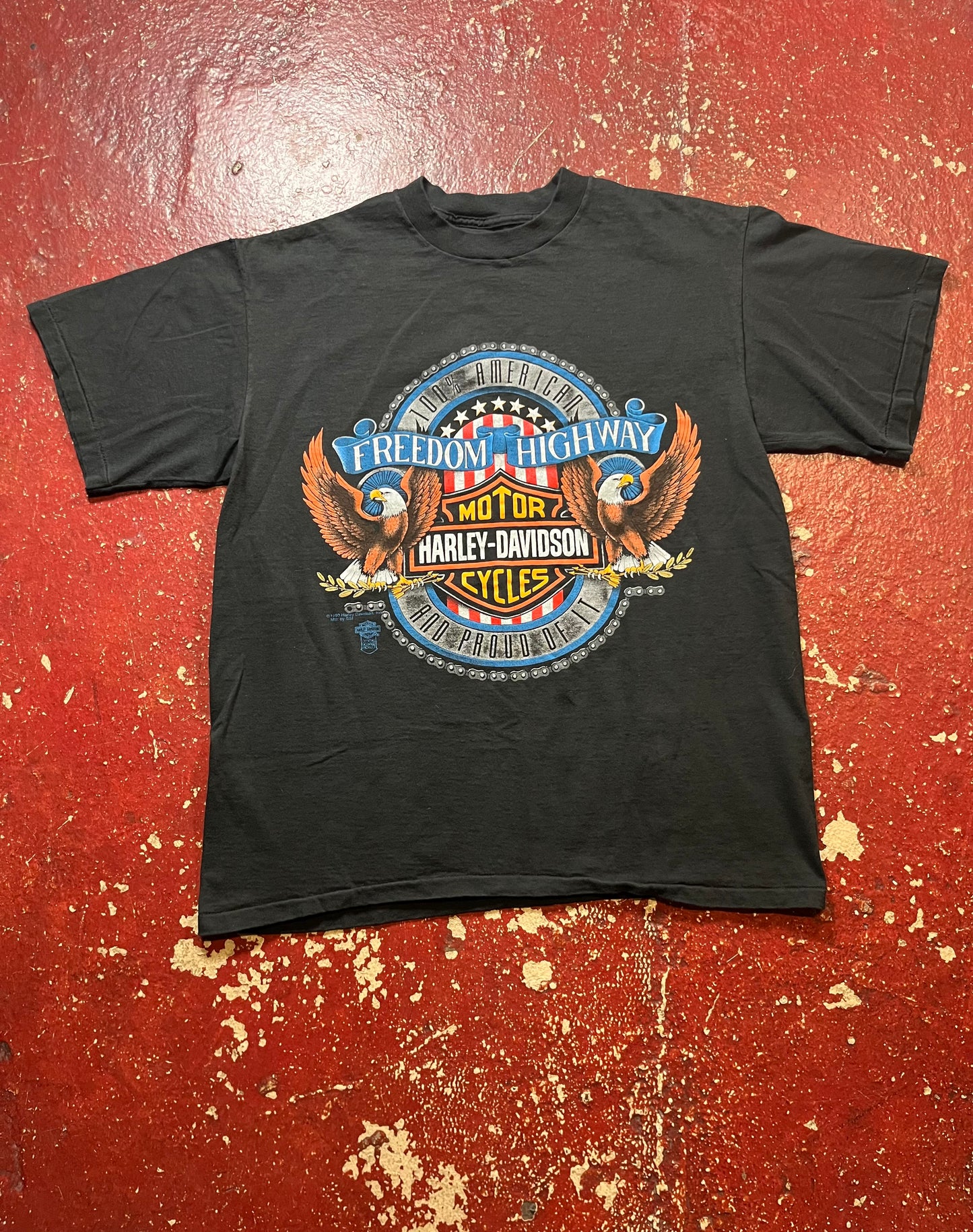 1990 Harley Davidson “Freedom Highway” Tee