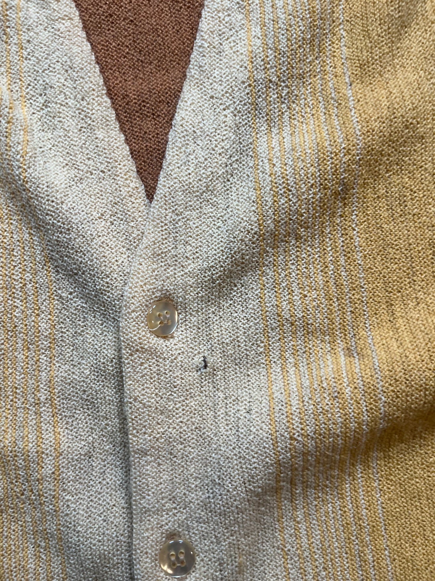 60s Pendleton Yellow Cardigan