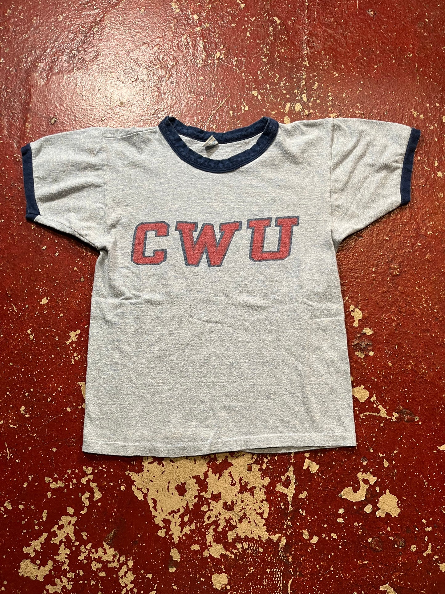 70s Champion CWU Terry Cloth Ringer Tee