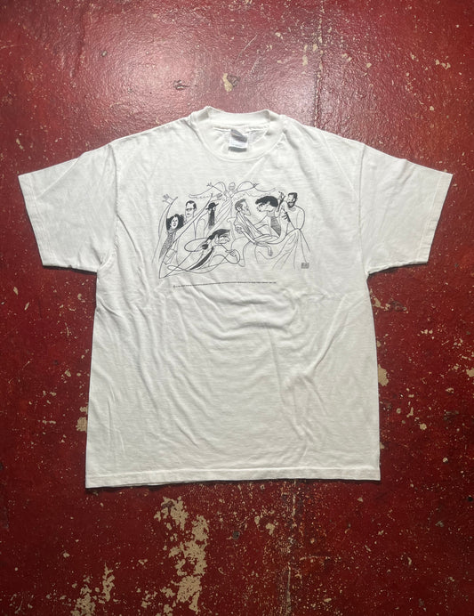 90s Al Hirschfeld Drawing Tee