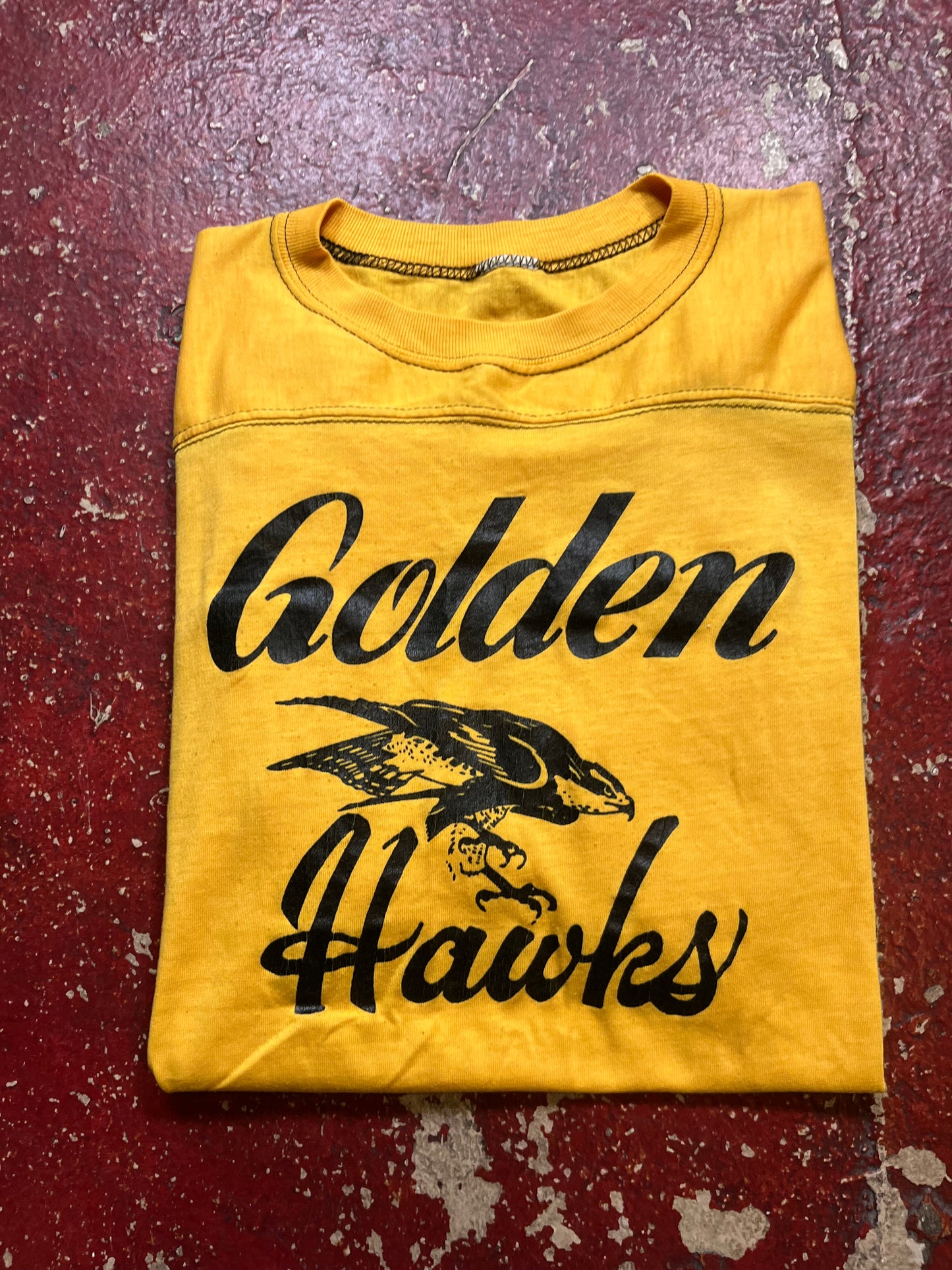 80s Golden Hawks Quarter Sleeve Shirt