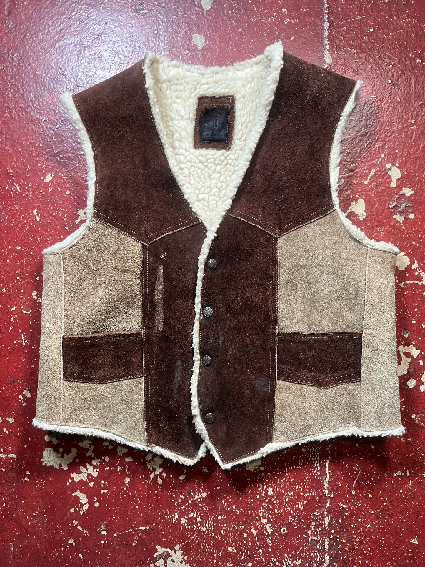 60s/70s Brown Suede Vest