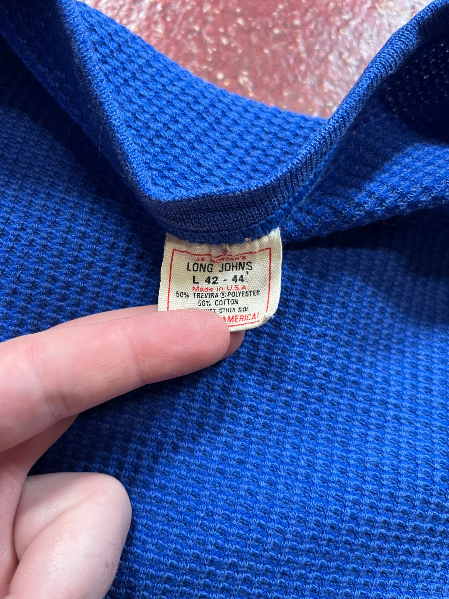 70s Long John Blue Thermal