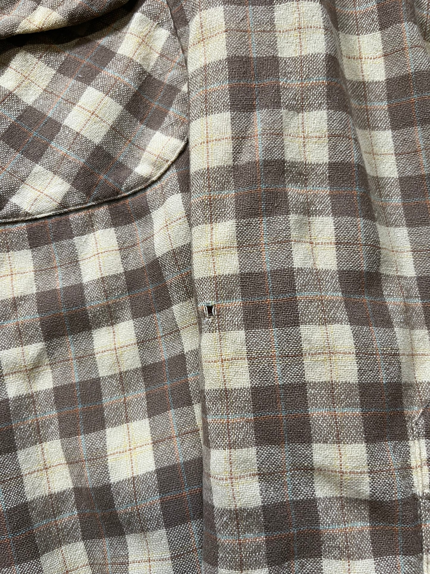 60s Pendleton Yellow & Brown Long Sleeve Board Shirt