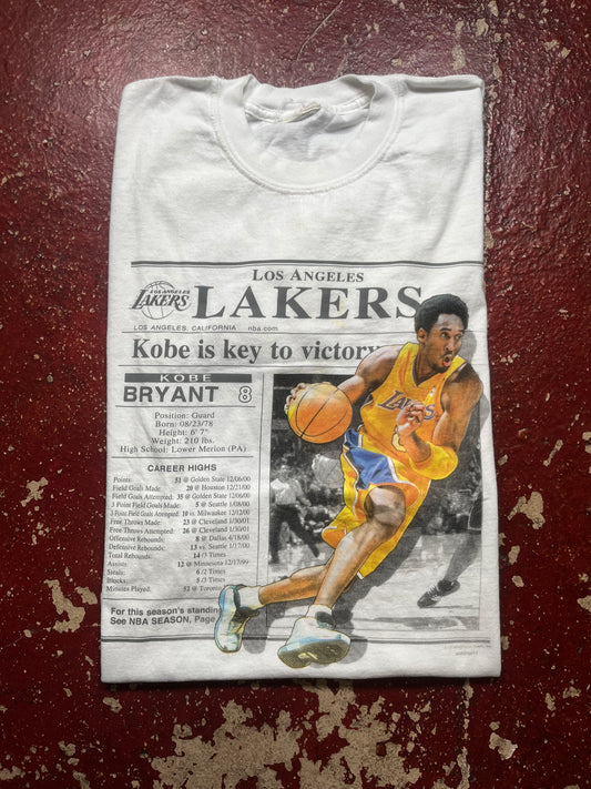 2000 Kobe Bryant Newspaper Tee