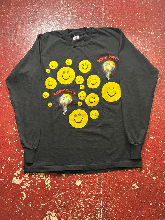 90s Robert Plant Smiley Face Long Sleeve Shirt