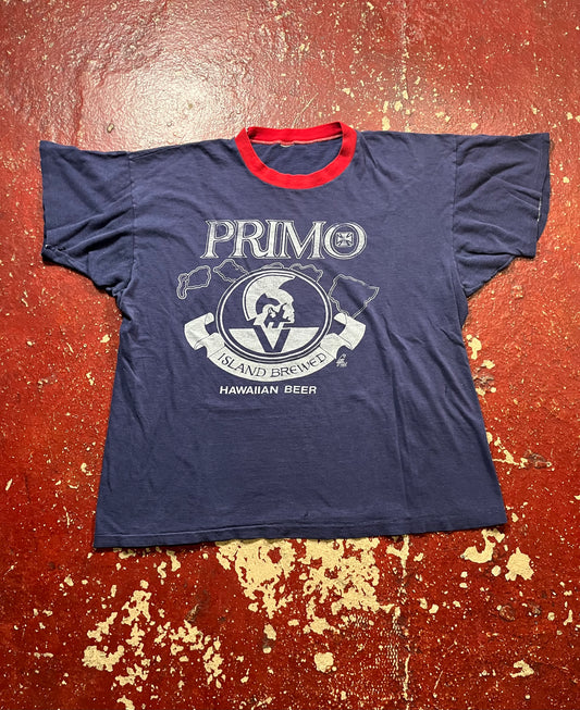 70s/80s Primo Beer Ringer Tee