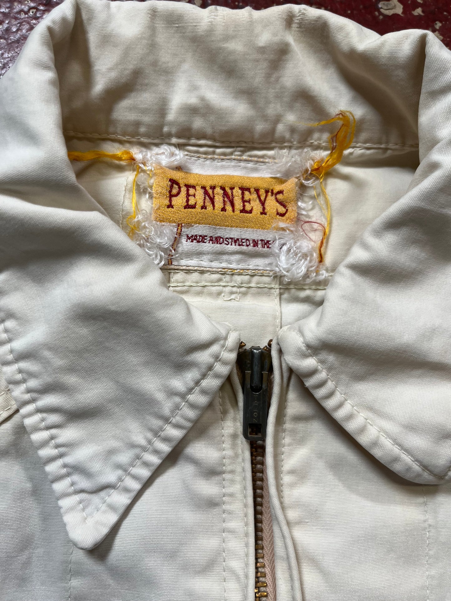 50s Penneys Split Back White Jacket