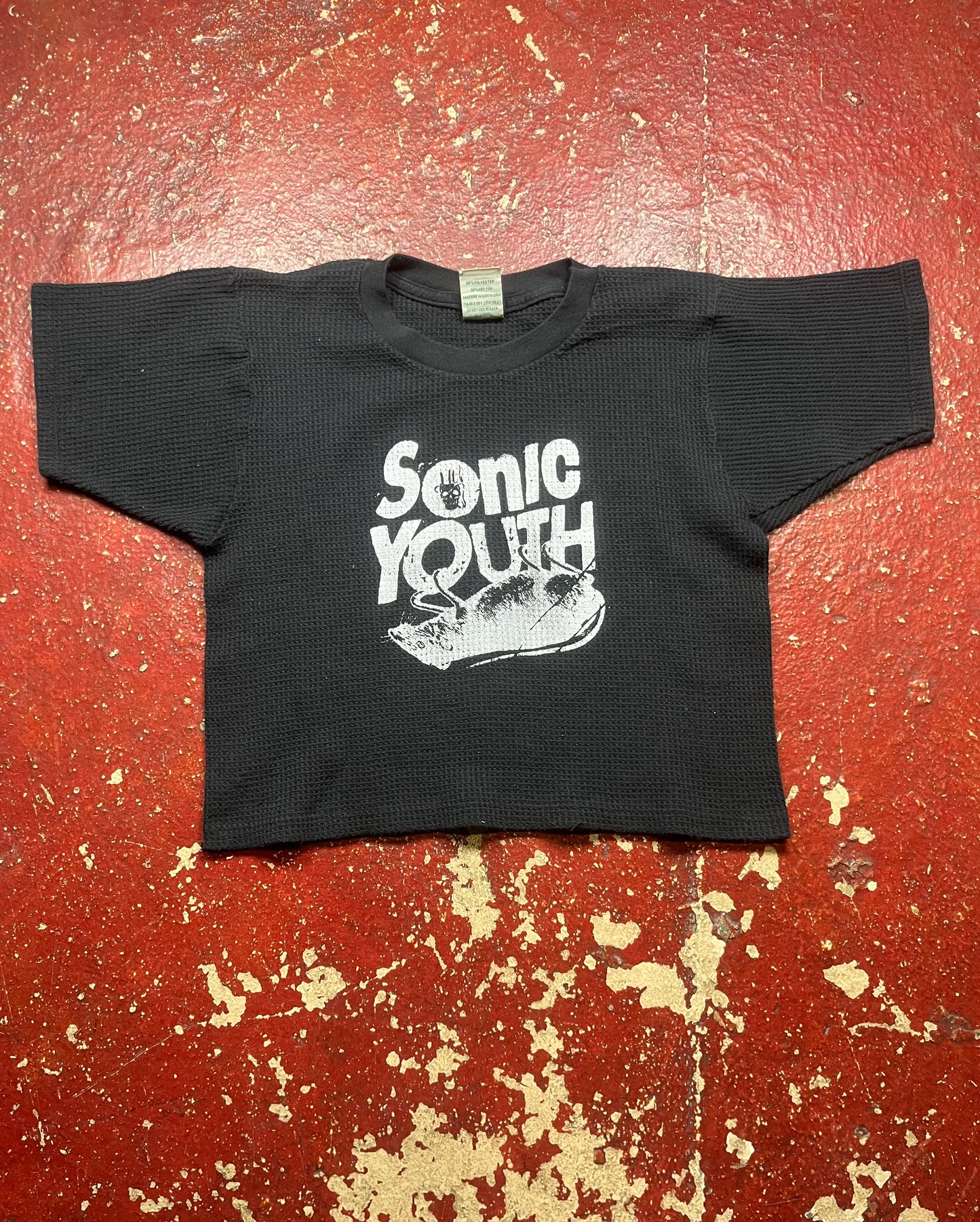 90s/00s Sonic Youth Thermal Cropped Shirt