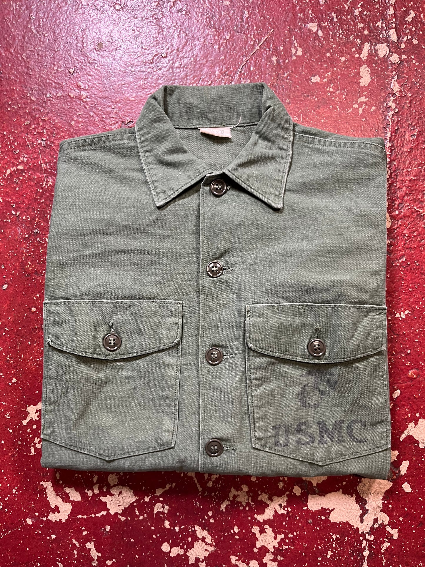 50s OG 107 USMC Fatigue Long Sleeve Shirt