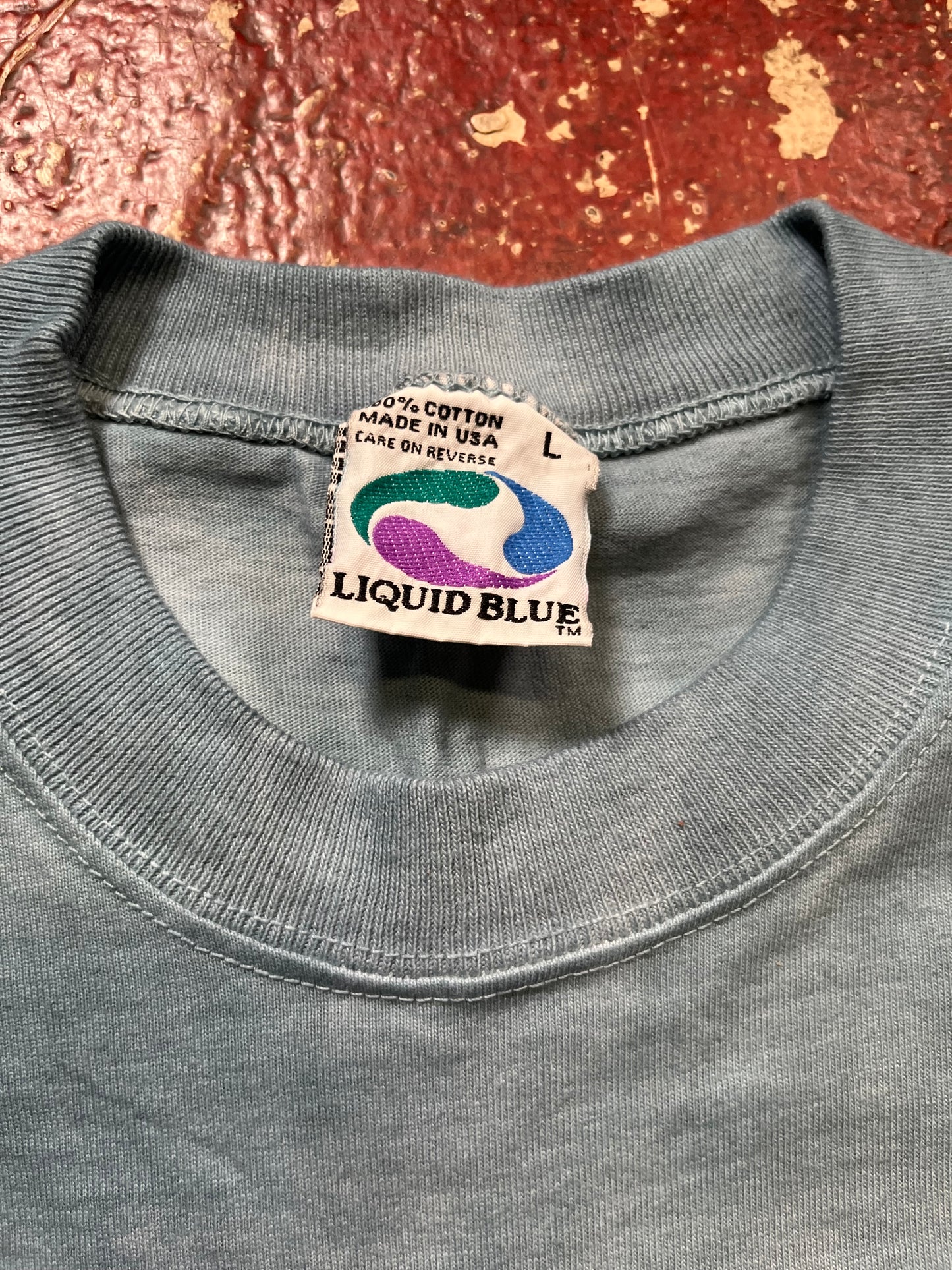 90s Liquid Blue Love Tee