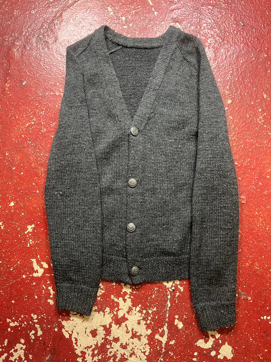 60s/70s Grey Wool Cardigan