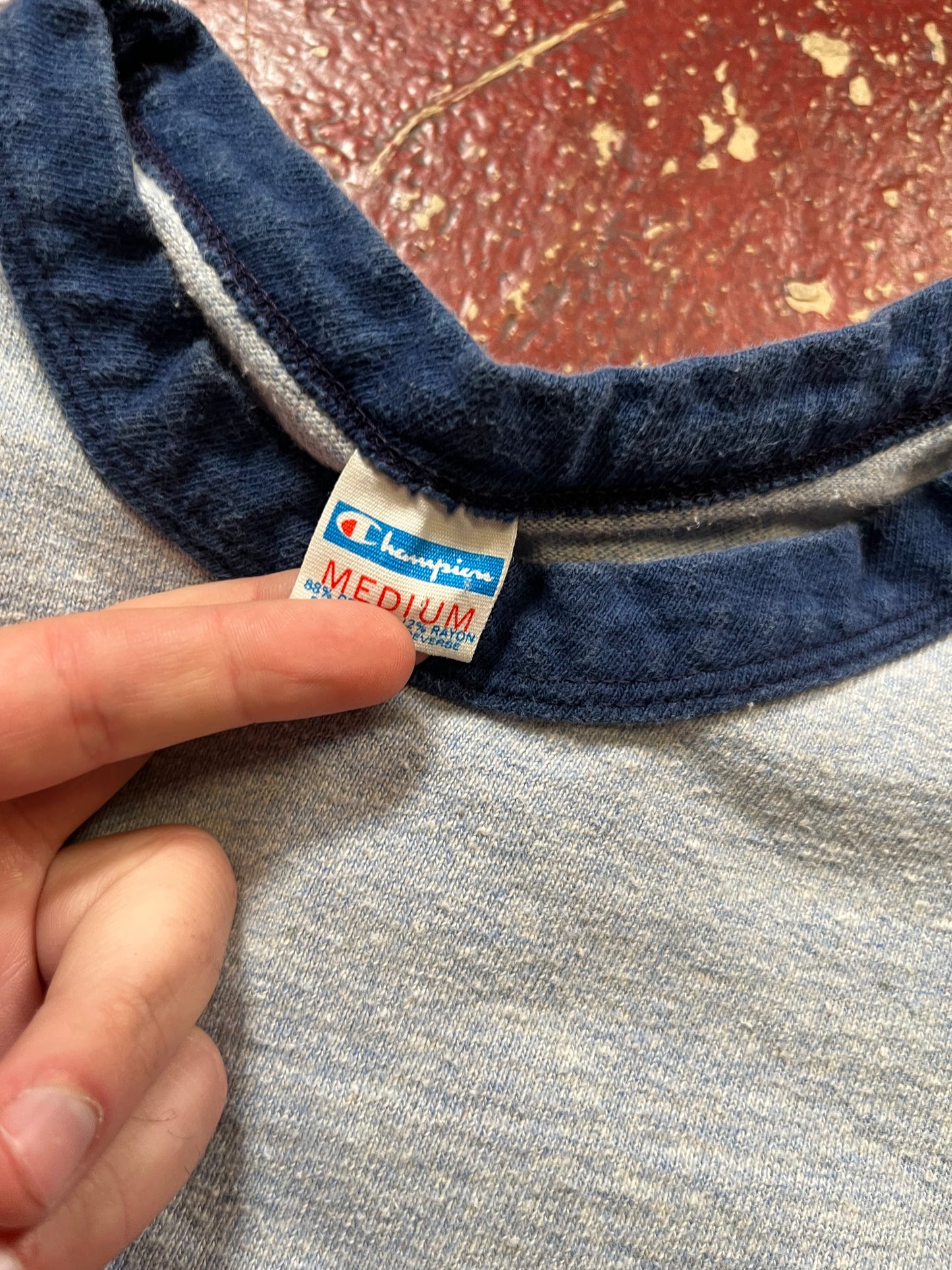 70s Champion CWU Terry Cloth Ringer Tee