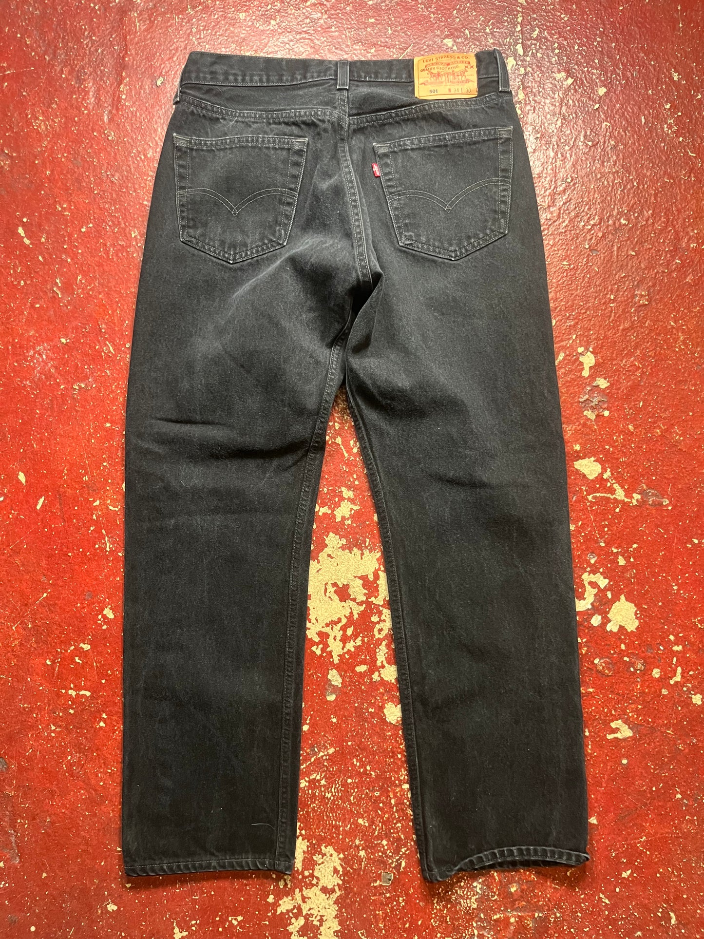 90s Levis 501s Black Jeans