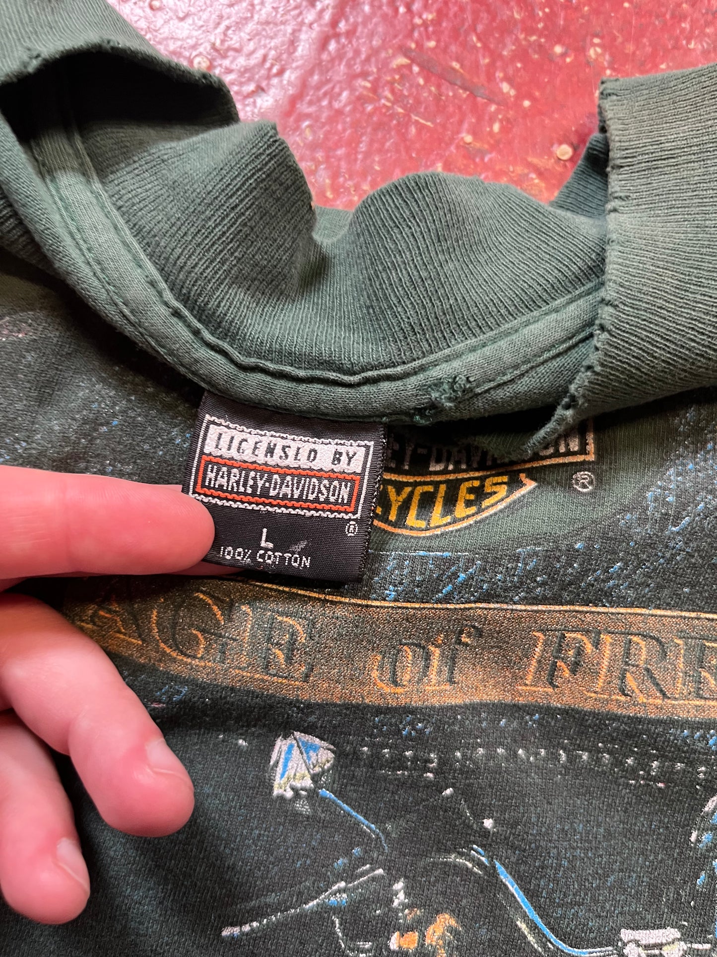 90s Harley Davidson “Heritage Of Freedom” Long Sleeve Shirt