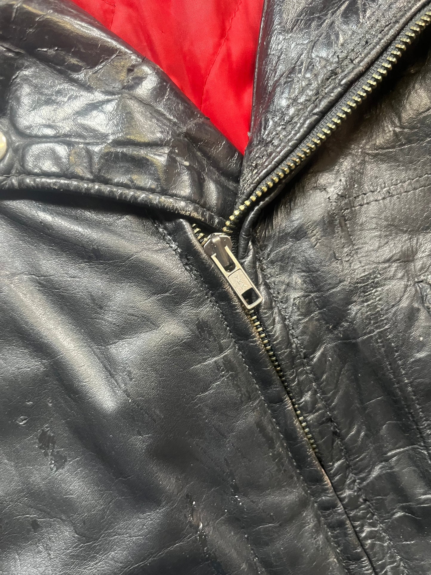 50s D Pocket Leather Jacket