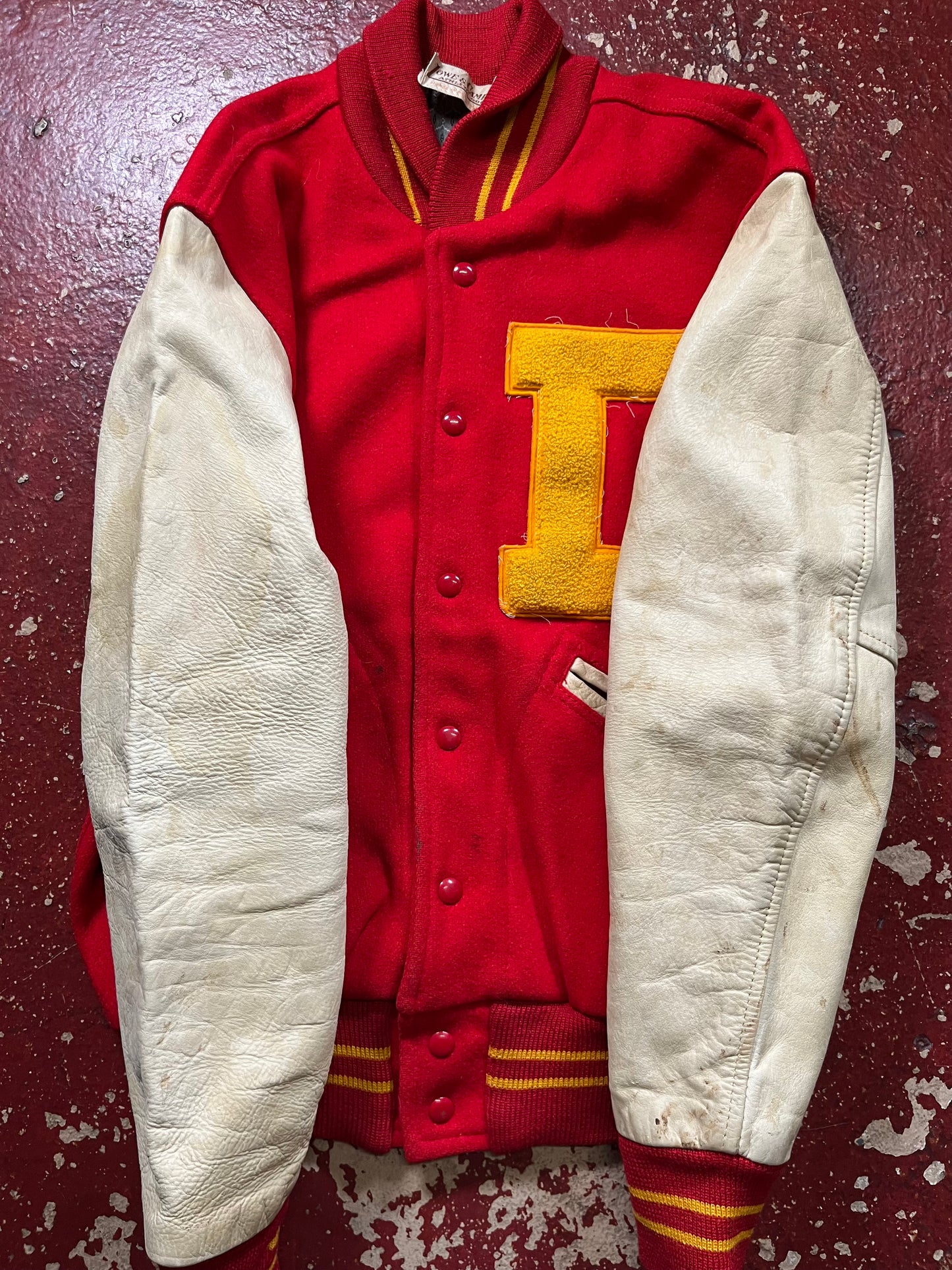 50s Lowe & Campbell D Letterman Jacket
