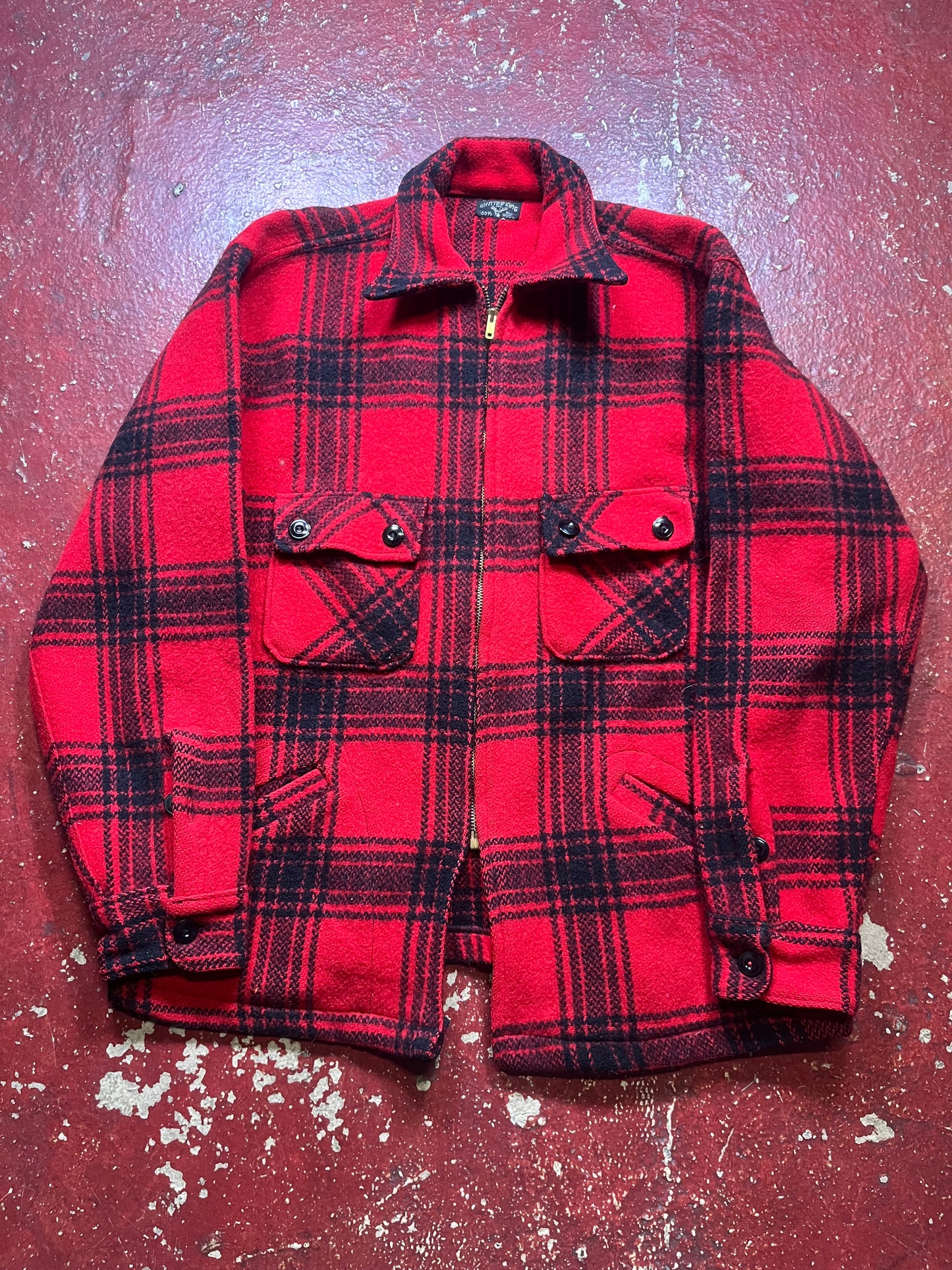 40s/50s Winter King Plaid Jacket