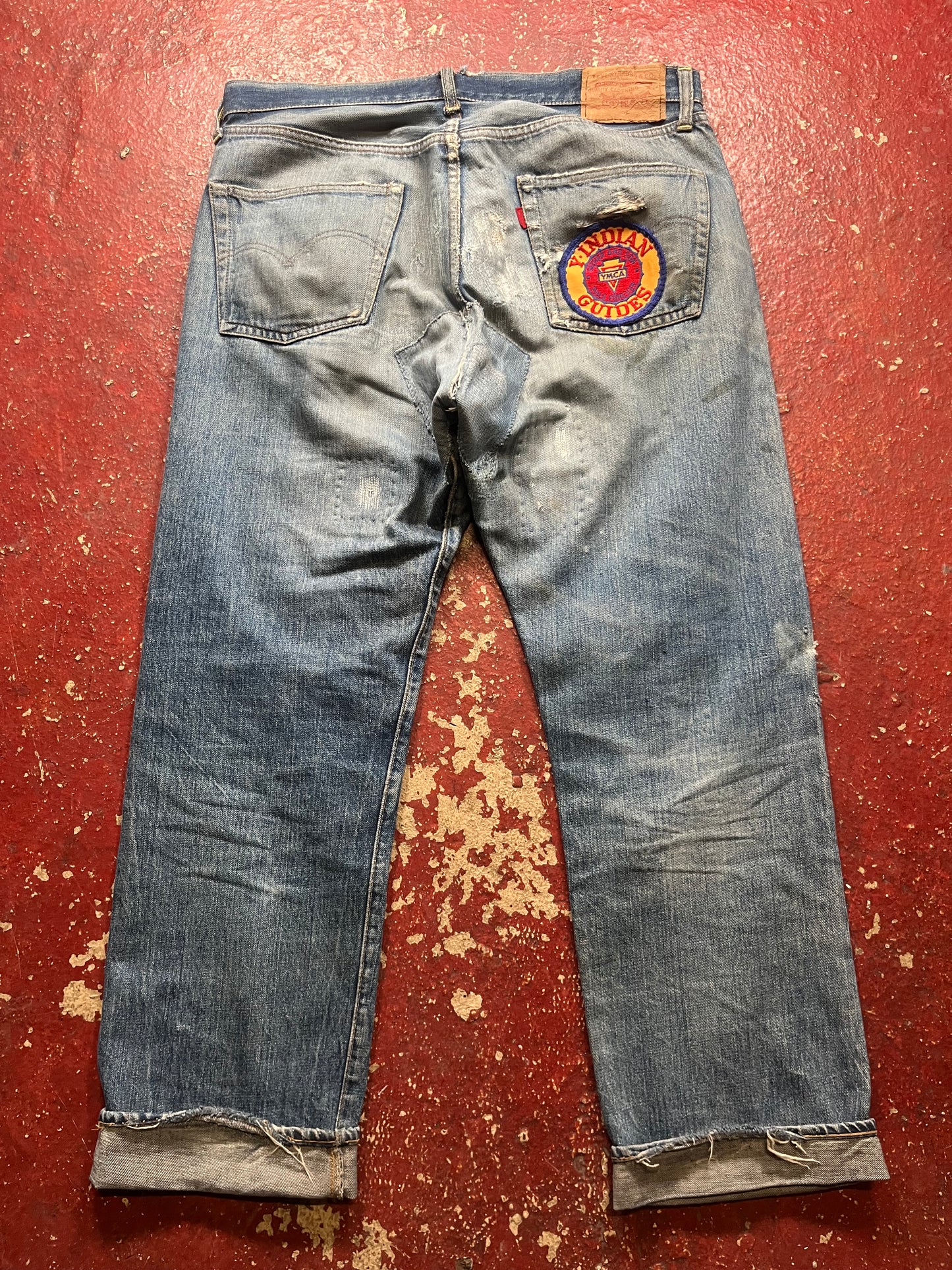 70s Levis 501s Patchwork Jeans