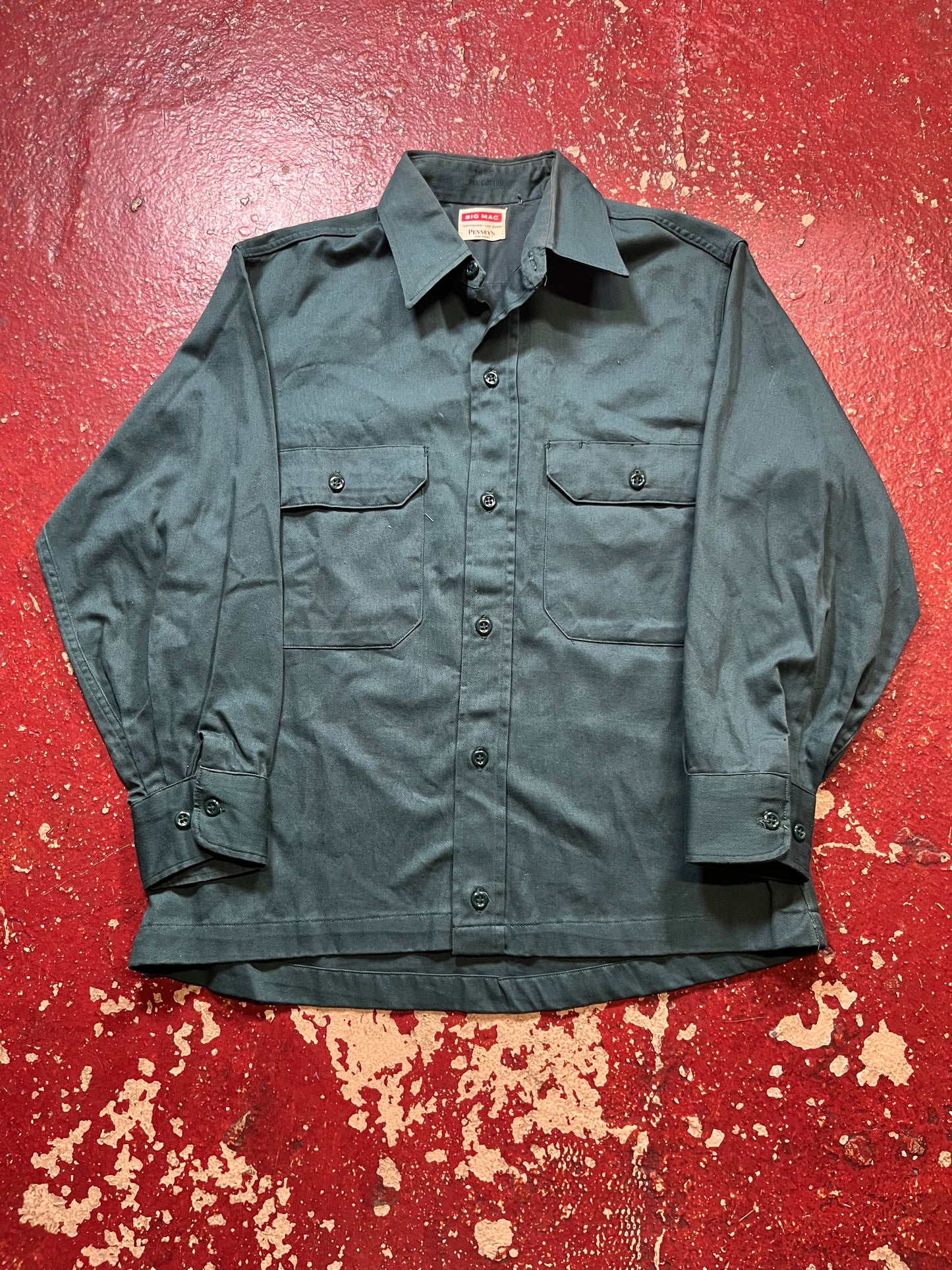 50s Penneys Big Mac Green Work Shirt