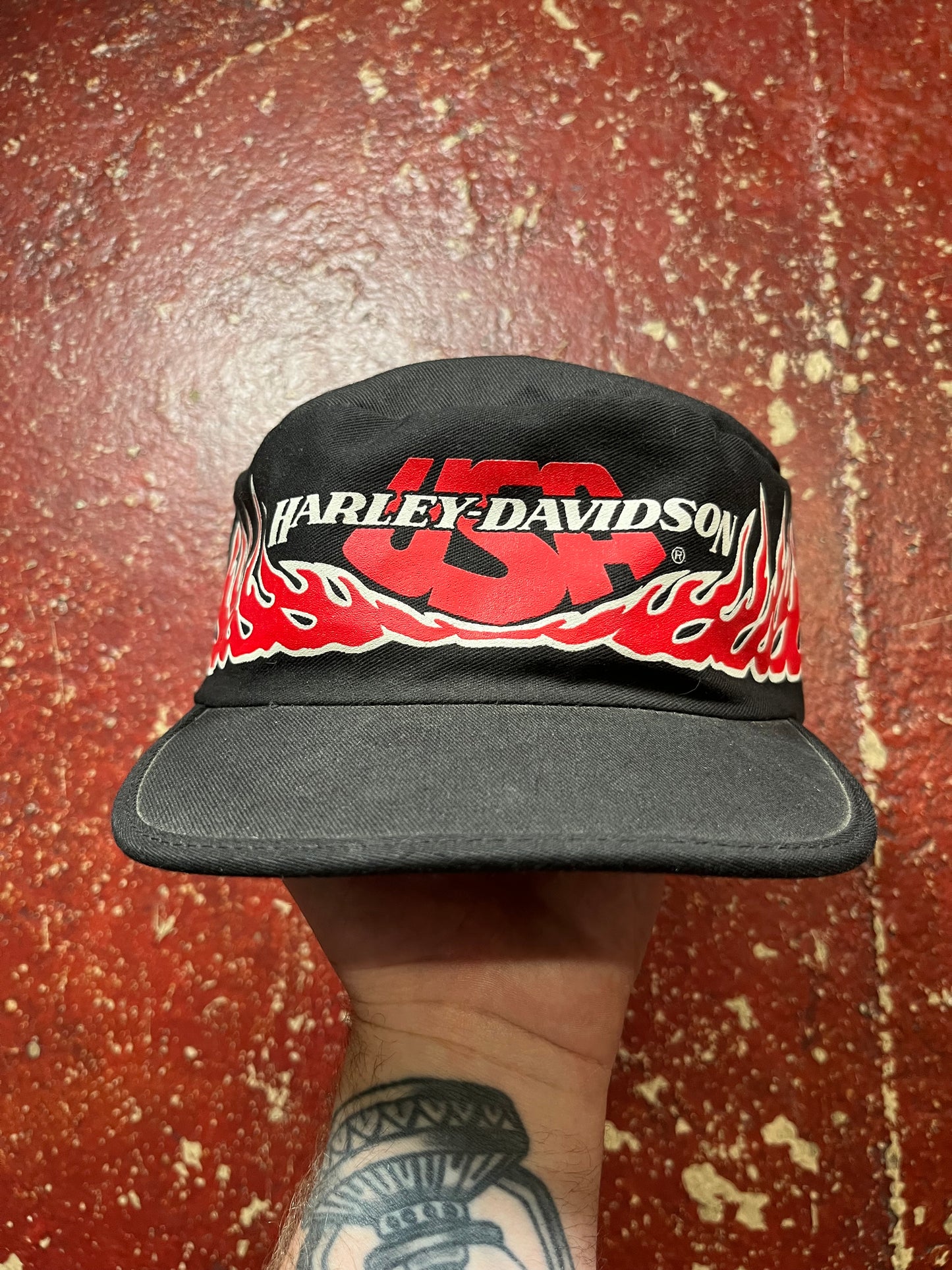 70s/80s Harley Davidson Flames Painter Hat
