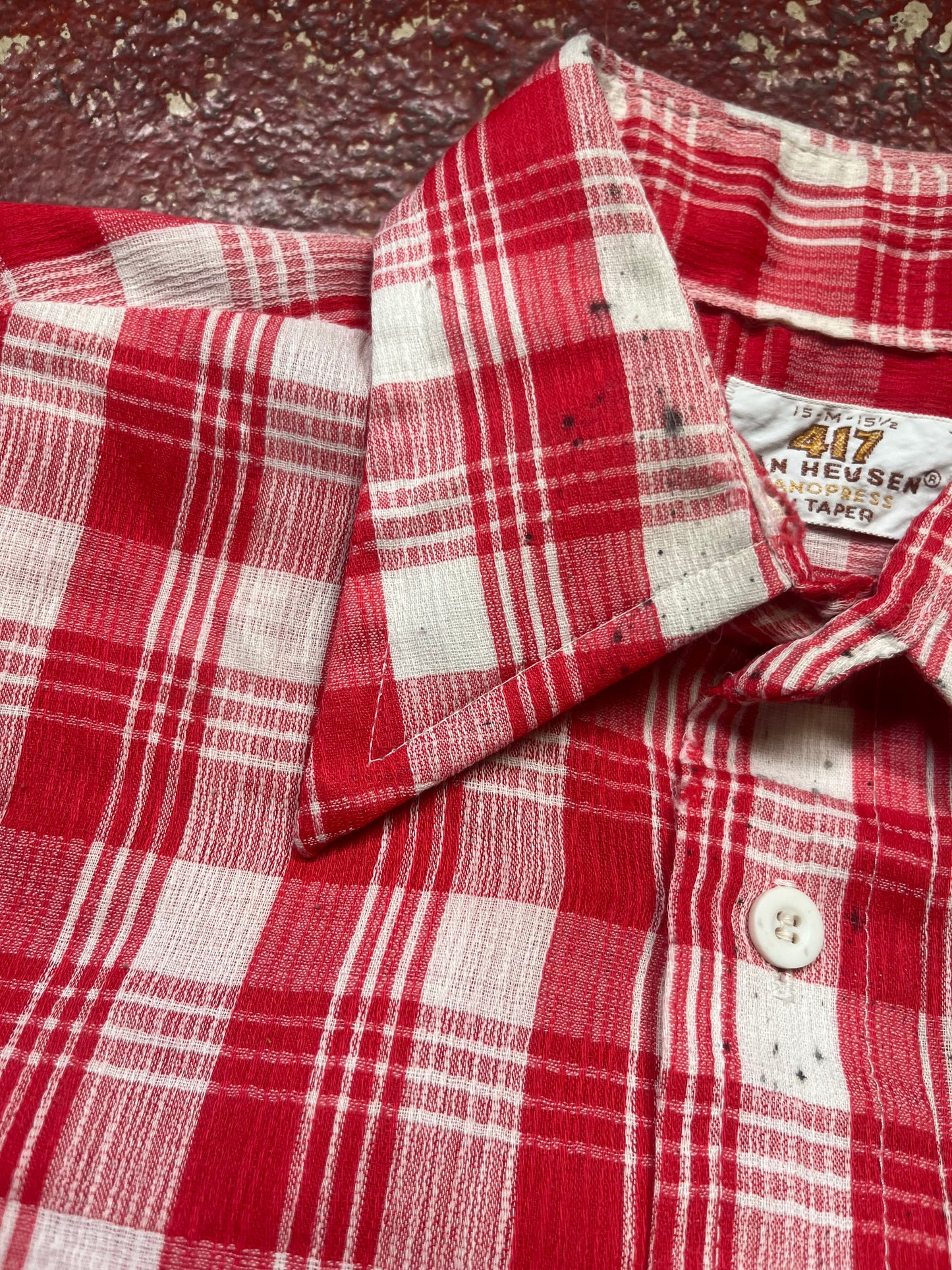 70s Van Heusen Tapered Long Sleeve Button Up Shirt