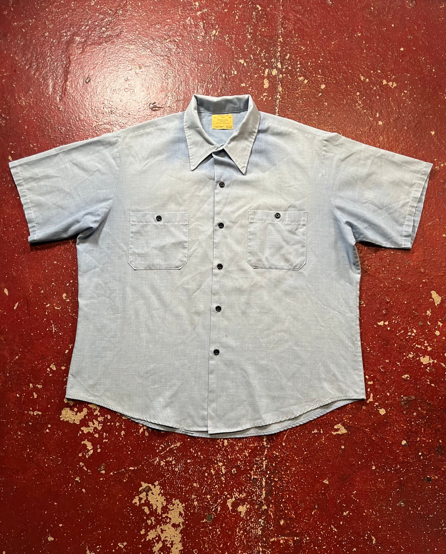 70s Sears Blue Short Sleeve Shirt