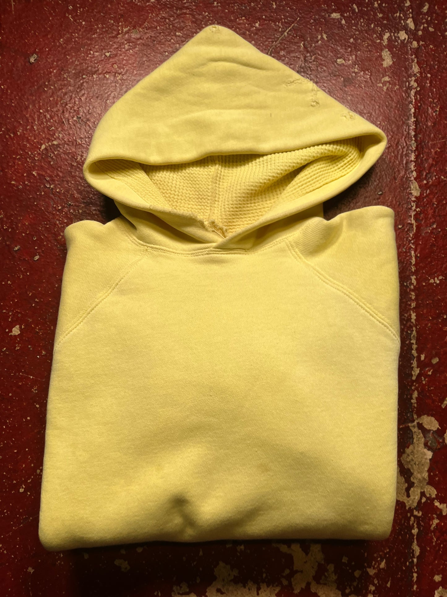 50s Yellow Waffle Hoodie