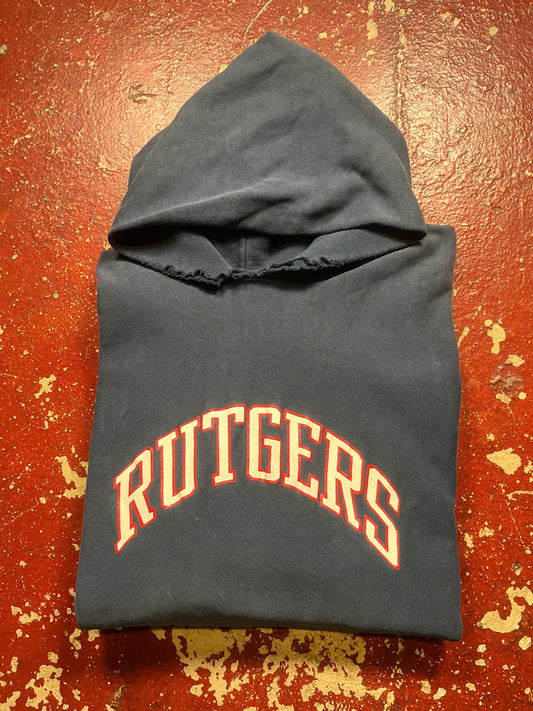 80s Champion Reverse Weave Rutgers Hoodie