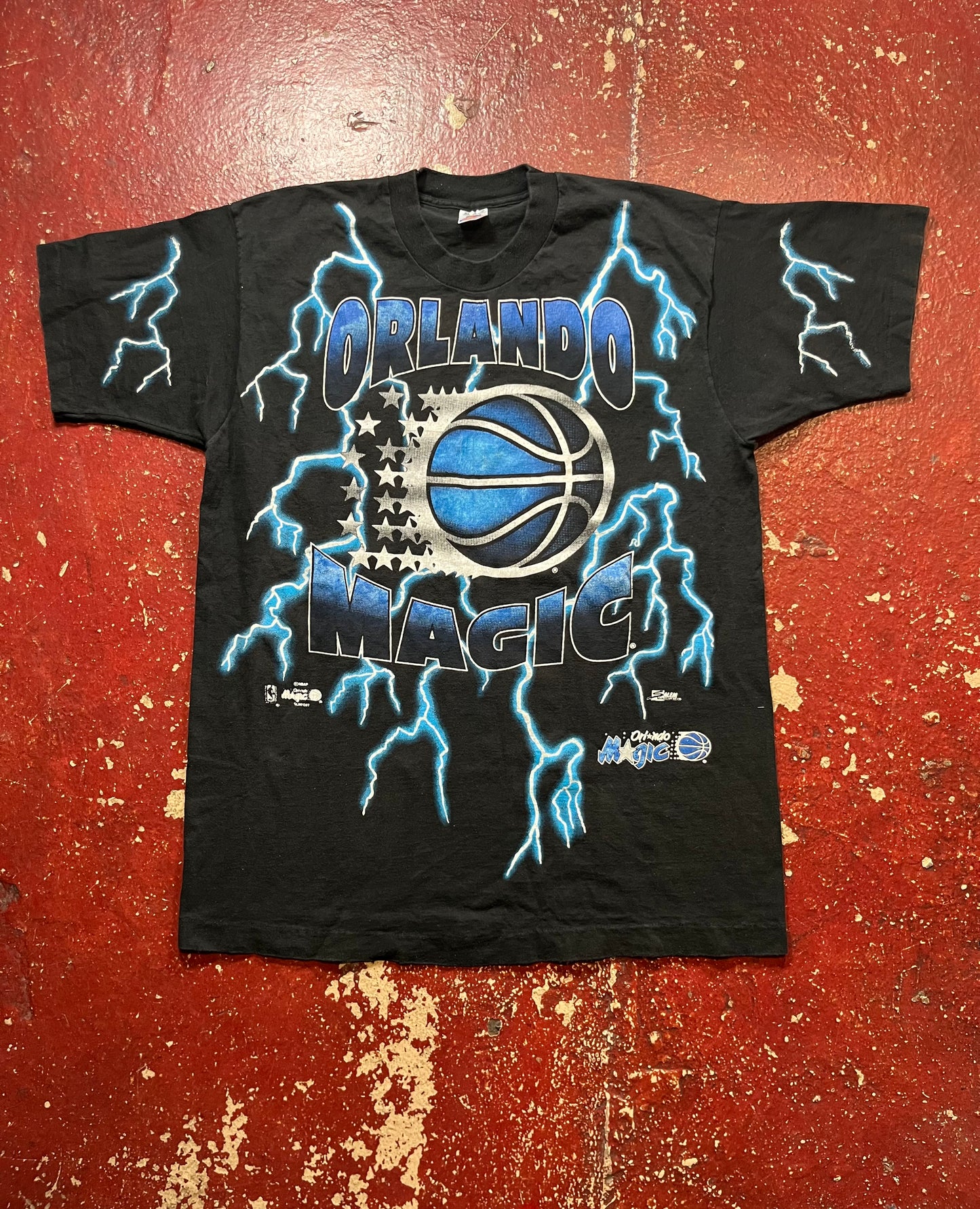 90s Orlando Magic Lighting AOP Tee