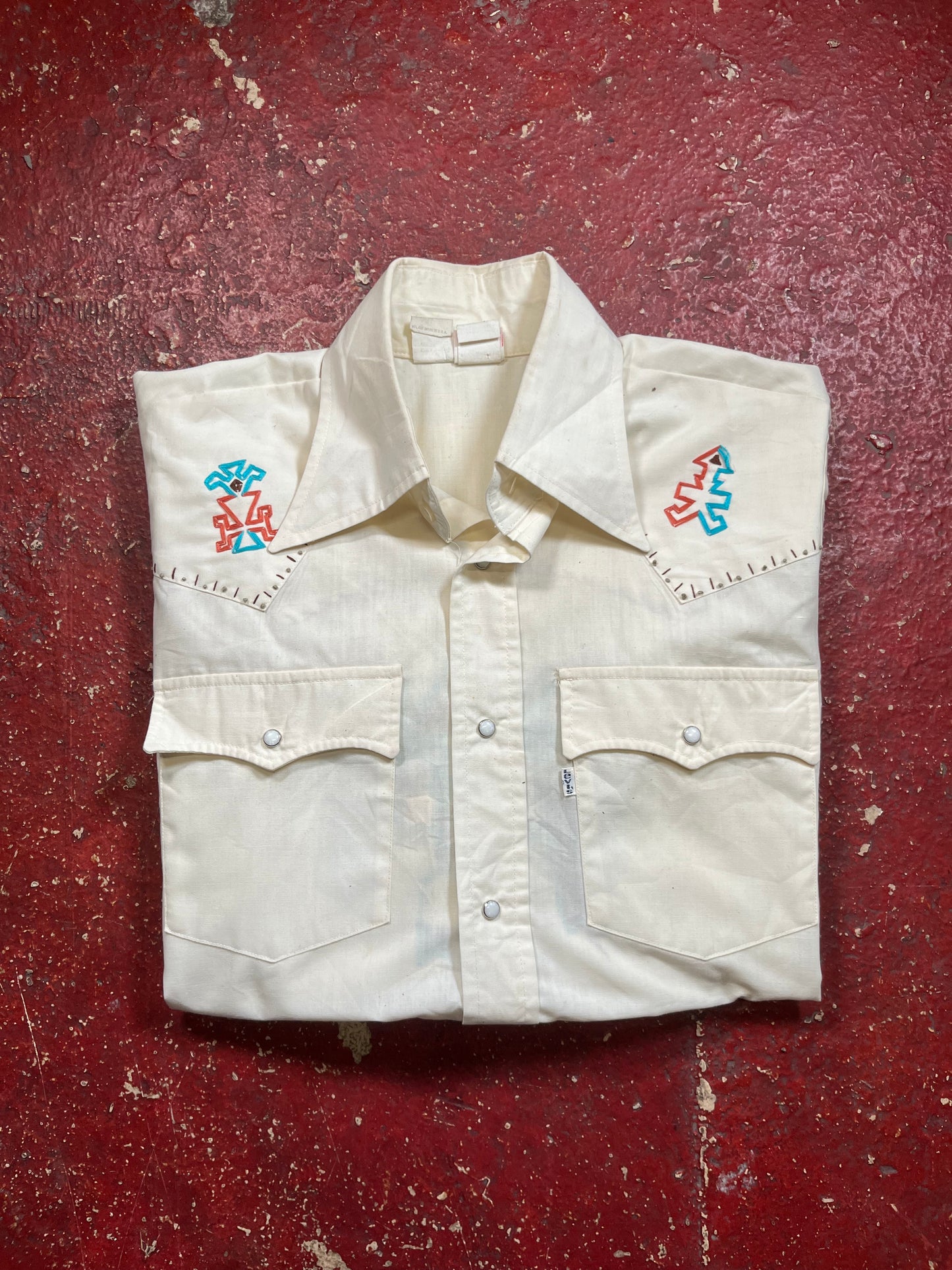 80s Levis Pearl Snap Long Sleeve Button Up
