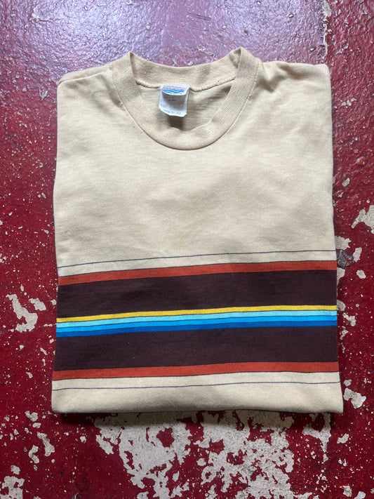 70s/80s California Striped Long Sleeve Shirt
