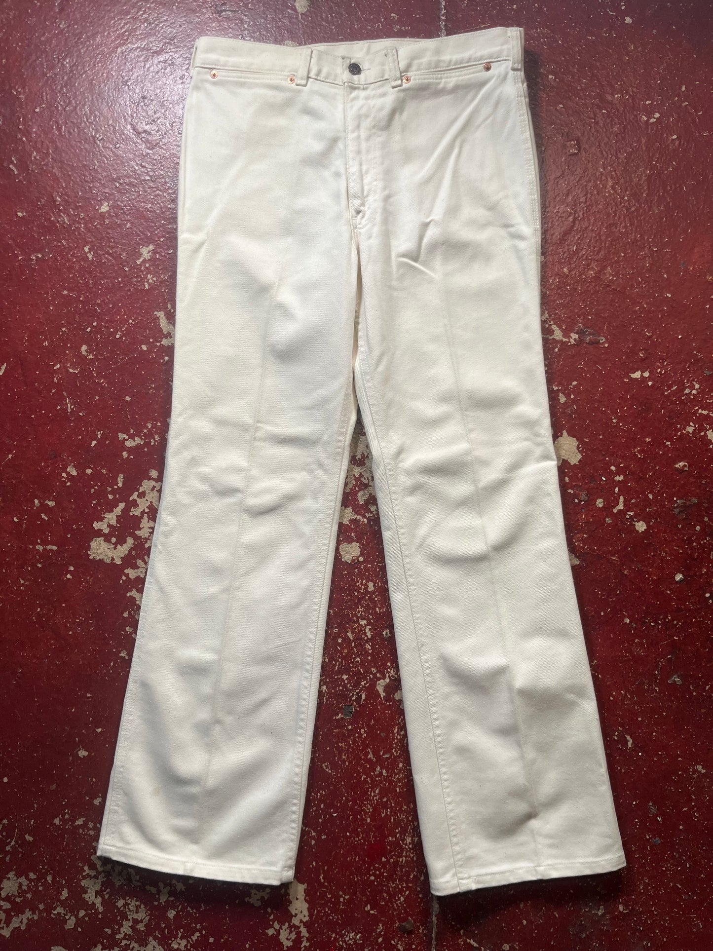 70s Levi’s White Jeans
