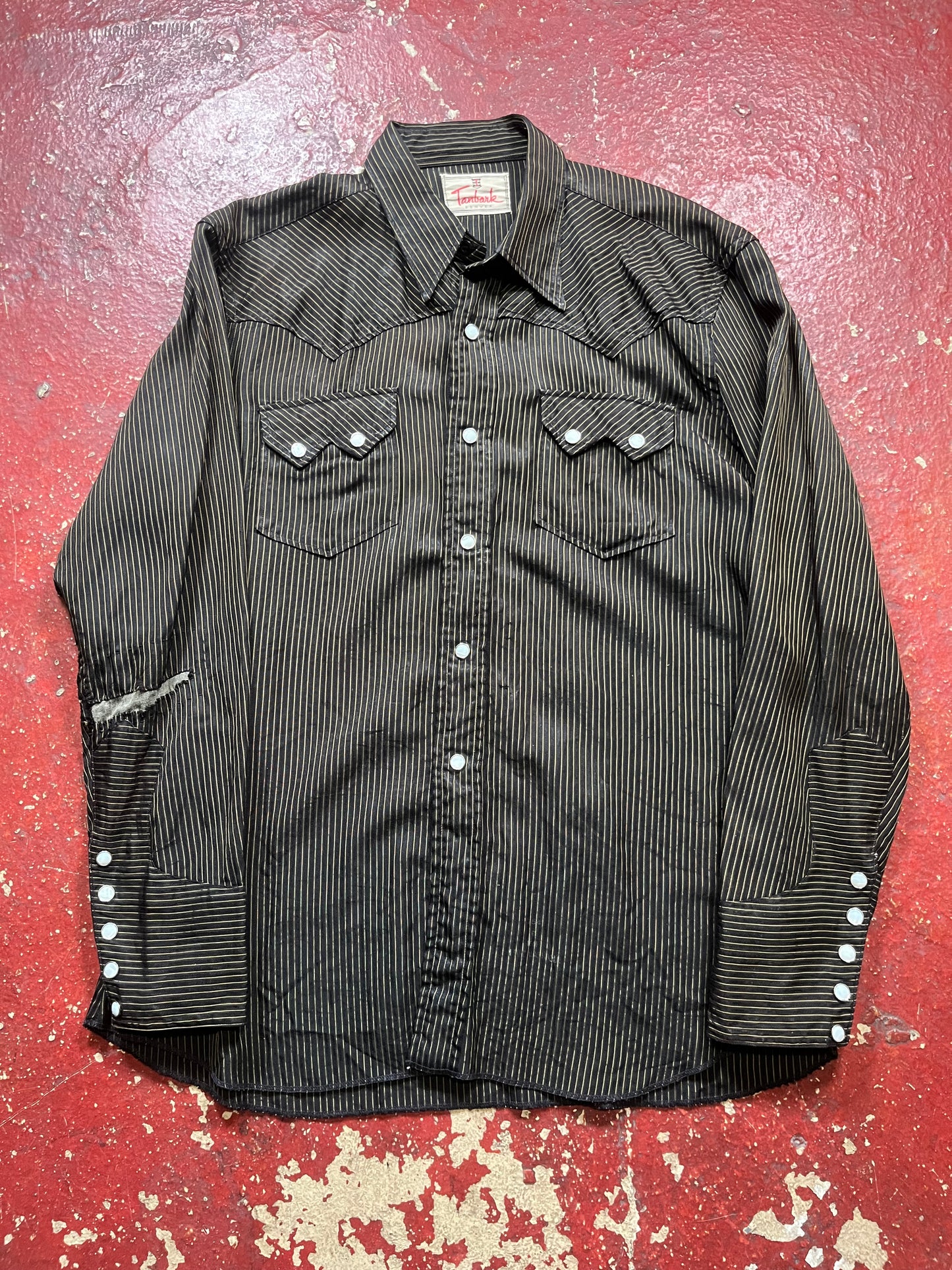 50s Gabardine Tankbark Long Sleeve Shirt