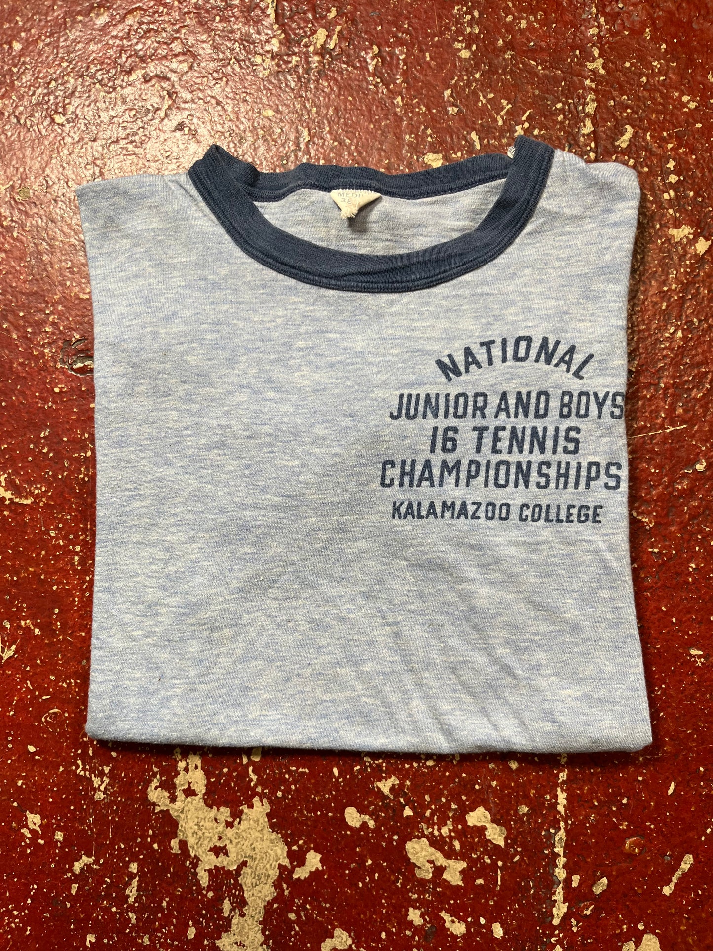 60s Champion National Junior Tennis Ringer Tee