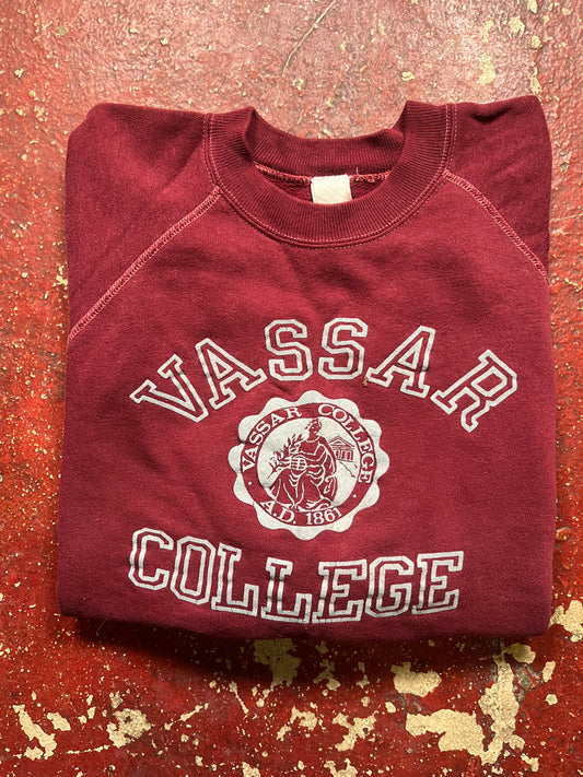 80s Vassar College Flock Sweater
