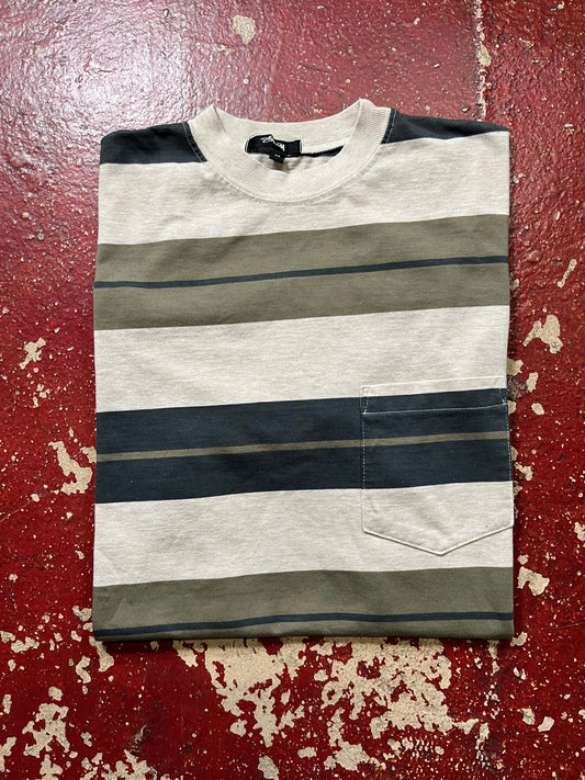 80s/90s Stussy Striped Tee