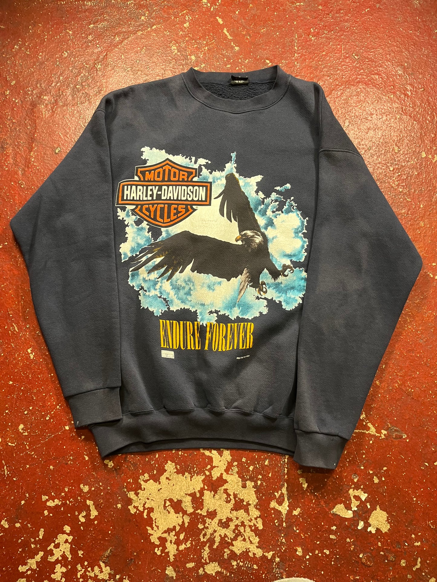 90s Harley Davidson “Endure Forever” Sweater