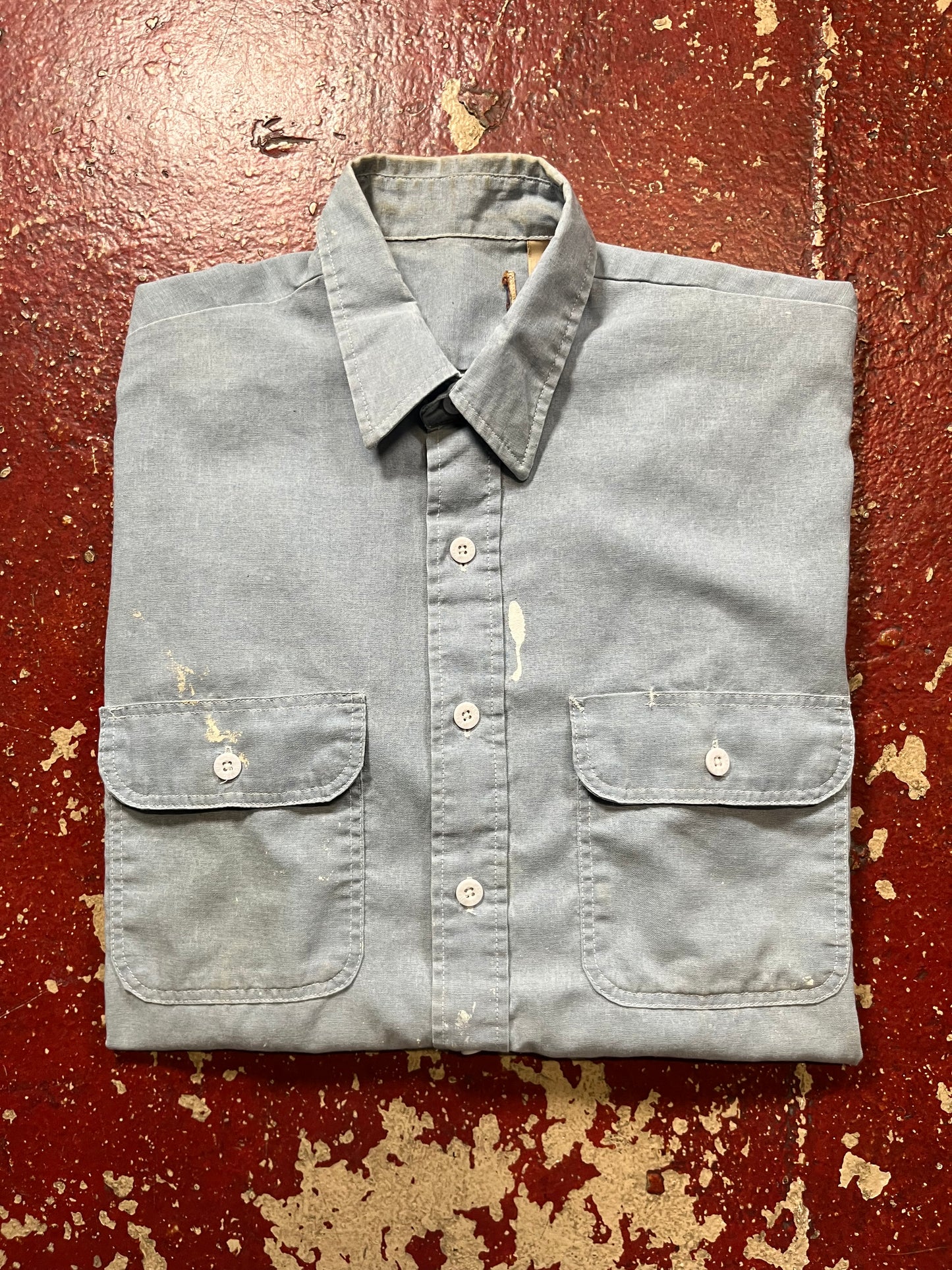 80s Big Mac Chambray Long Sleeve Shirt