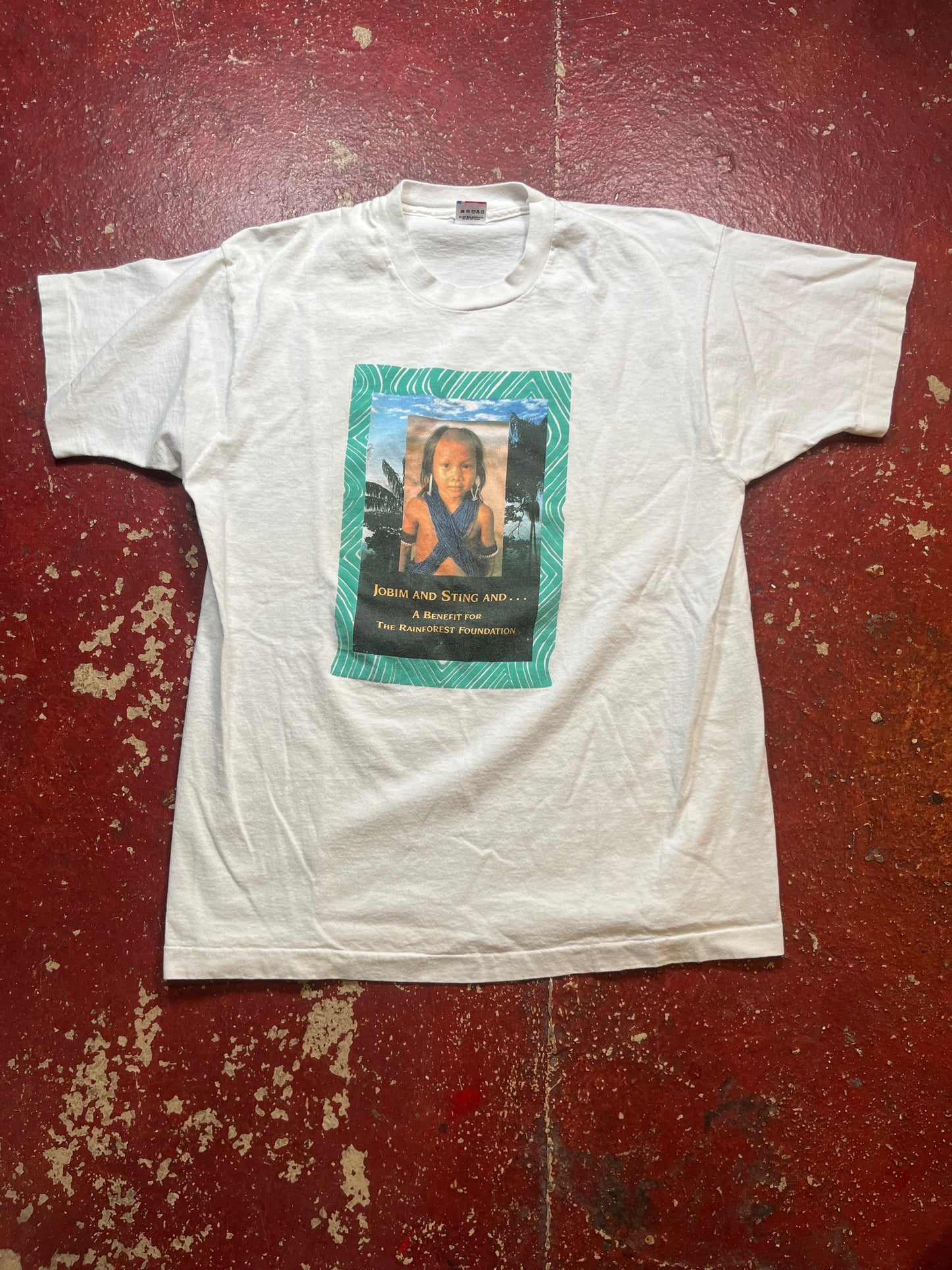 90s Jobim & Sting Rainforest Benefit Concert Tee