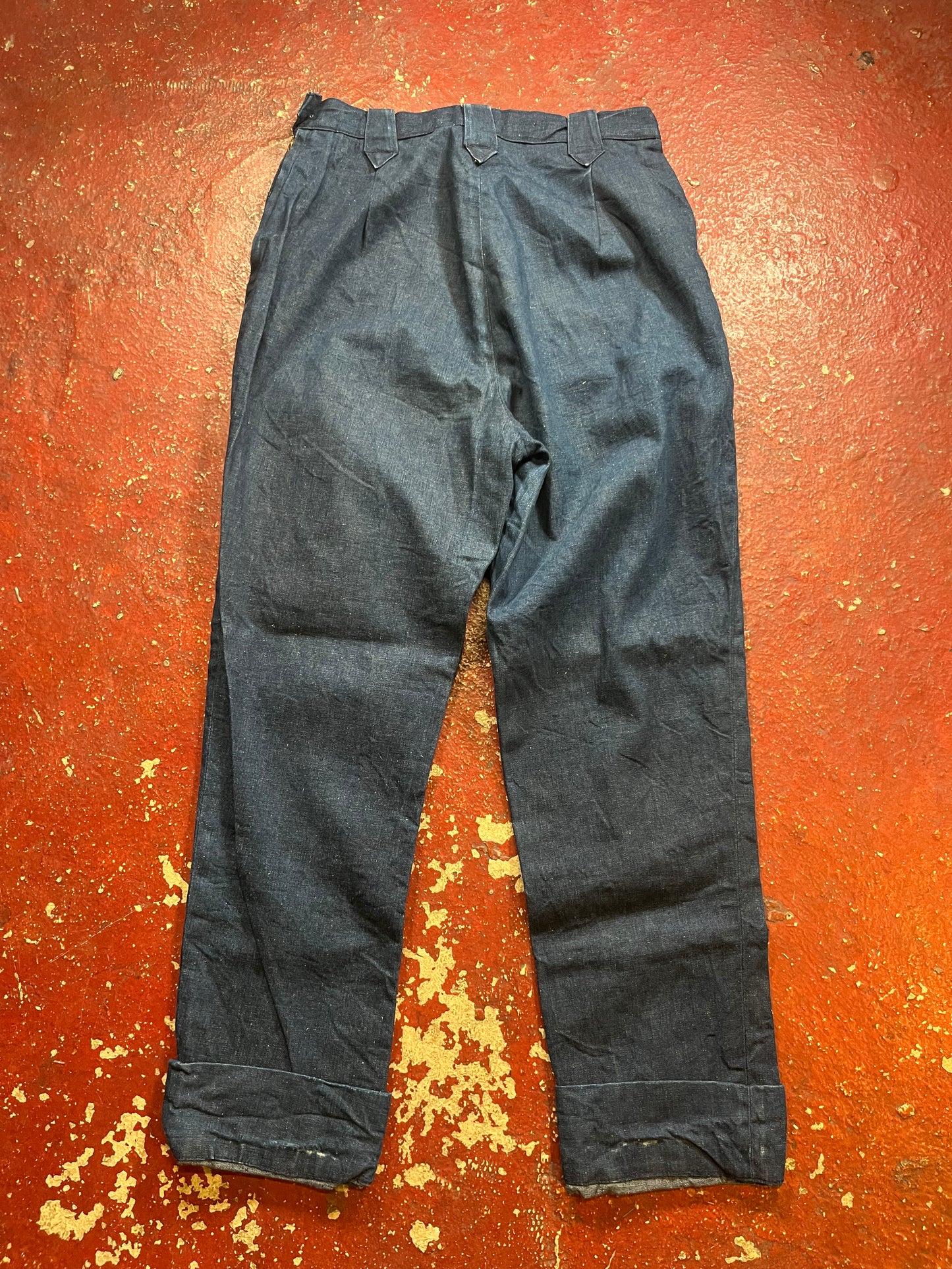 1950s Levis Short Horn Side Zip Jeans